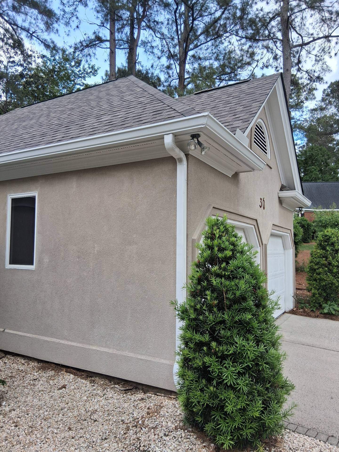 Roof Replacement- IKO Olde Style Weatherwood- Gutters/Guards- Aiken by South Point Roofing