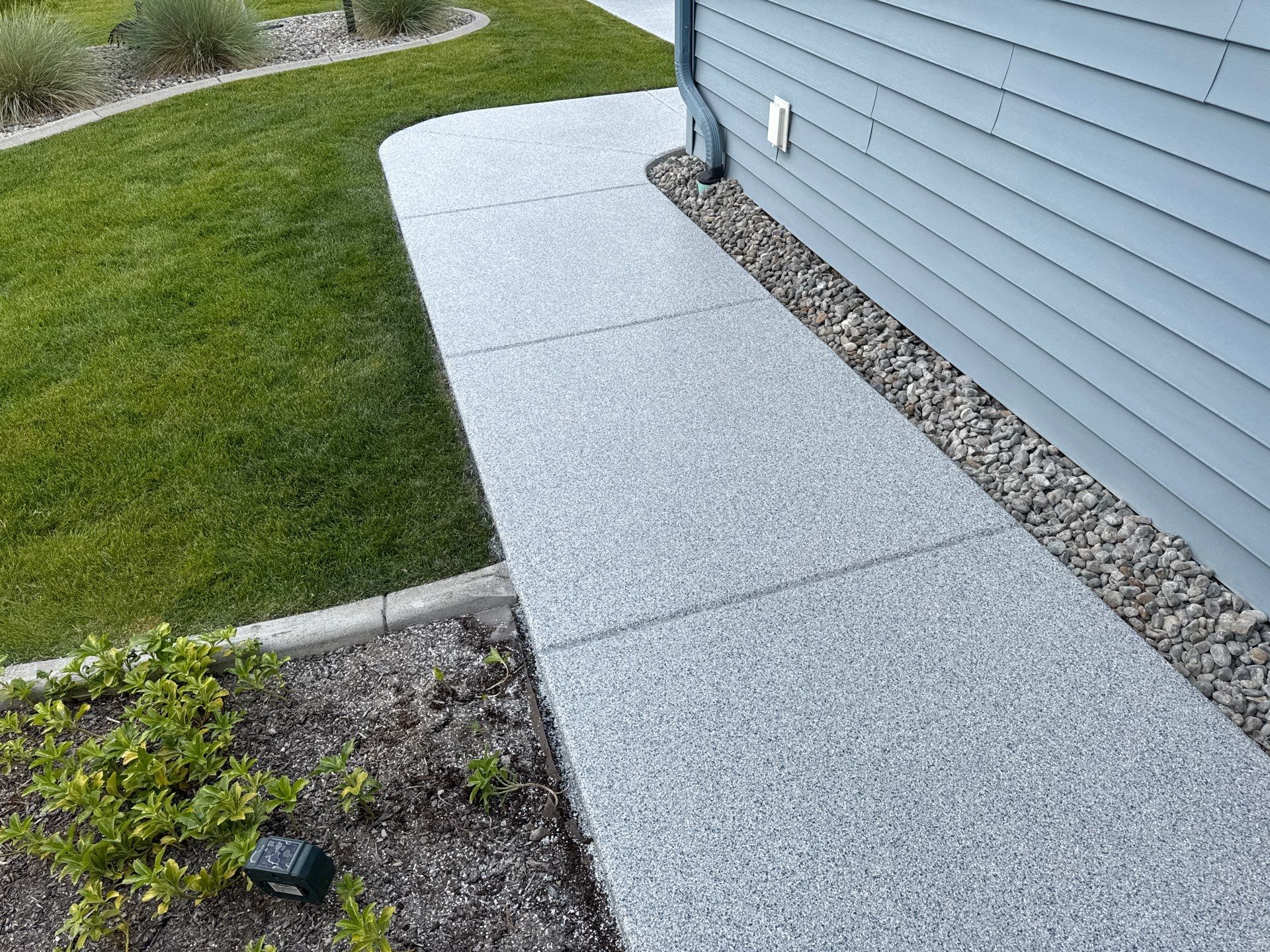 Driveway Transformation using 1/8 Tidal Wave by Croc Coatings, LLC