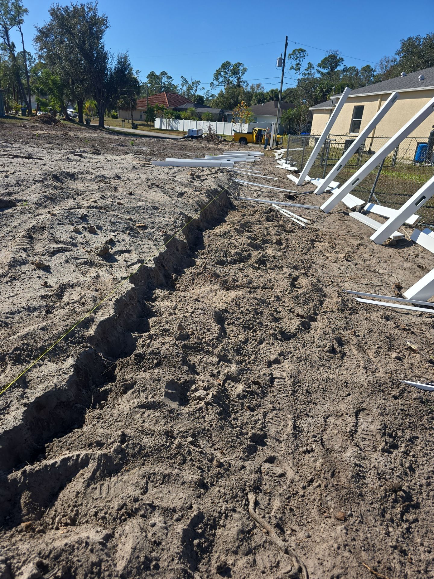 Vinyl Fence Install in North Port by True Fence LLC
