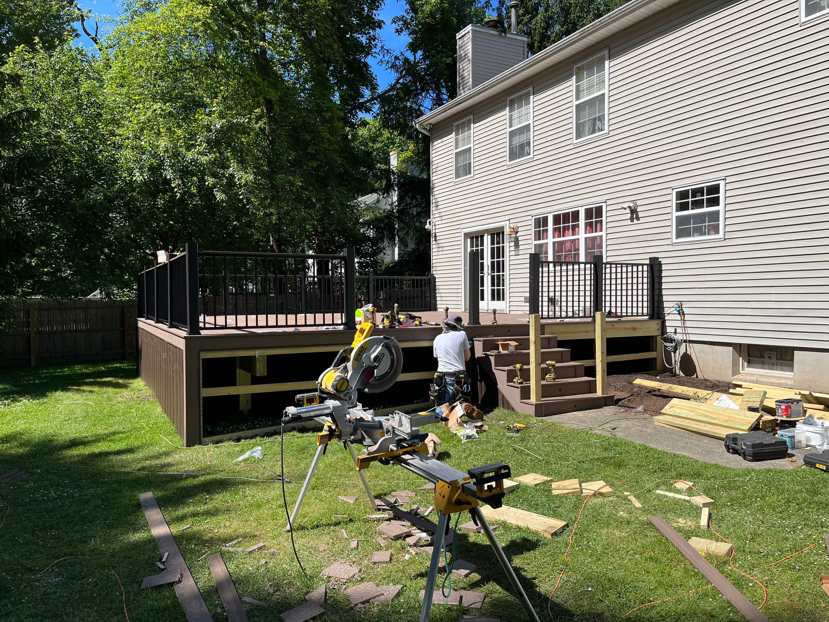 New Deck in Robinsville by deck guardian