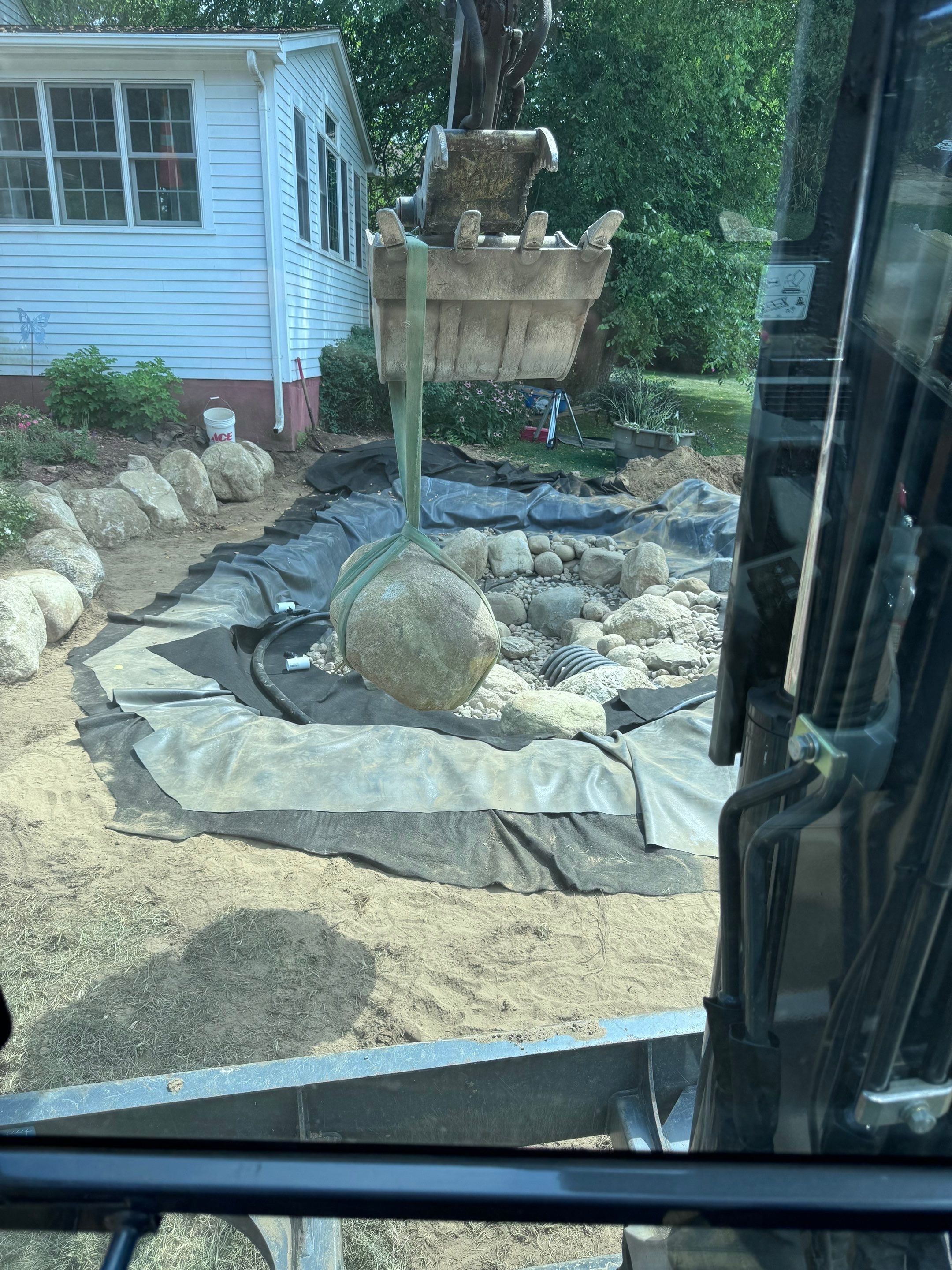 NEW 13’x18’ koi pond with lots of extra features by Wicked Water Gardens