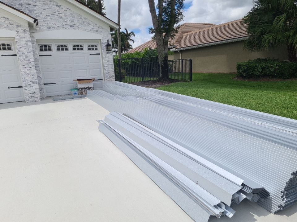 Residential Roofing Installation using 1" Nail strip metal roof by BLUES BROTHERS ROOFING