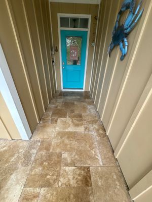 Travertine using Concrete Sealant