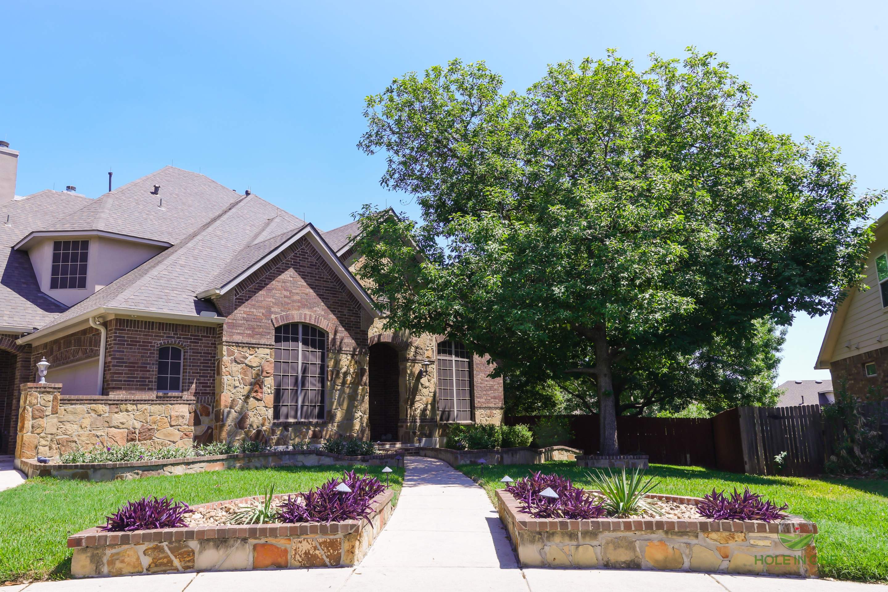 Belgard Paver Walkway, Rock Beds & Wax Myrtles | Far West Side, San Antonio TX by Hole In One Lawns, LLC