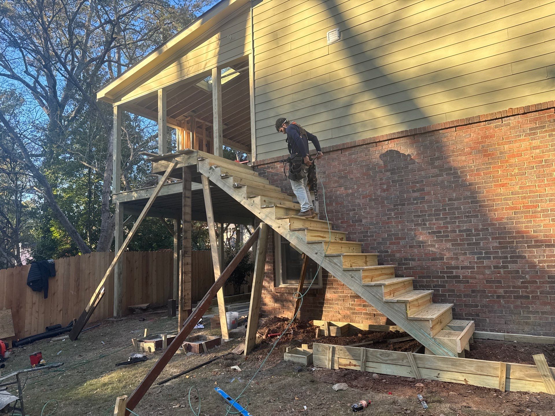 Atlanta Multi-Level Deck and Custom Screened-In Porch Addition by Swift Home Renovations