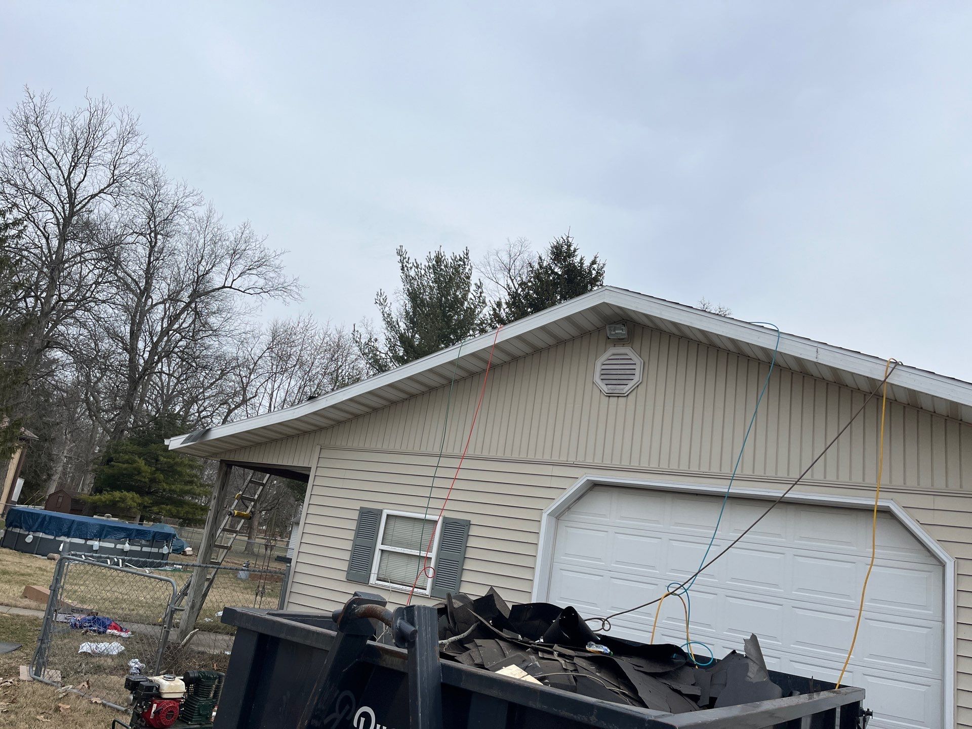 Residential Roofing Installation using GAF Timberline HDZ Slate by Nitro Roofing and Construction