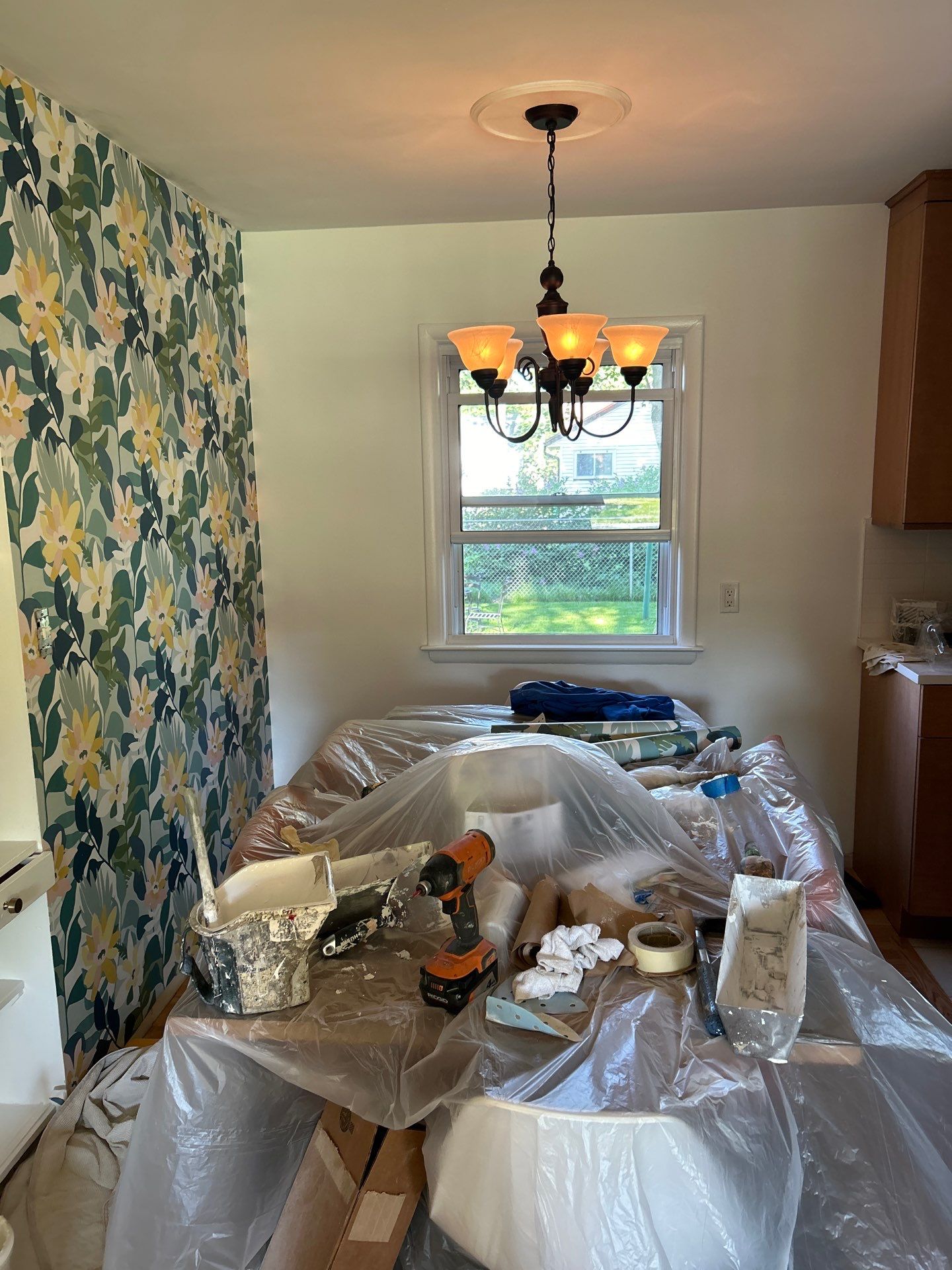Repaint rooms, and Wallpaper install. by Gordon Painting