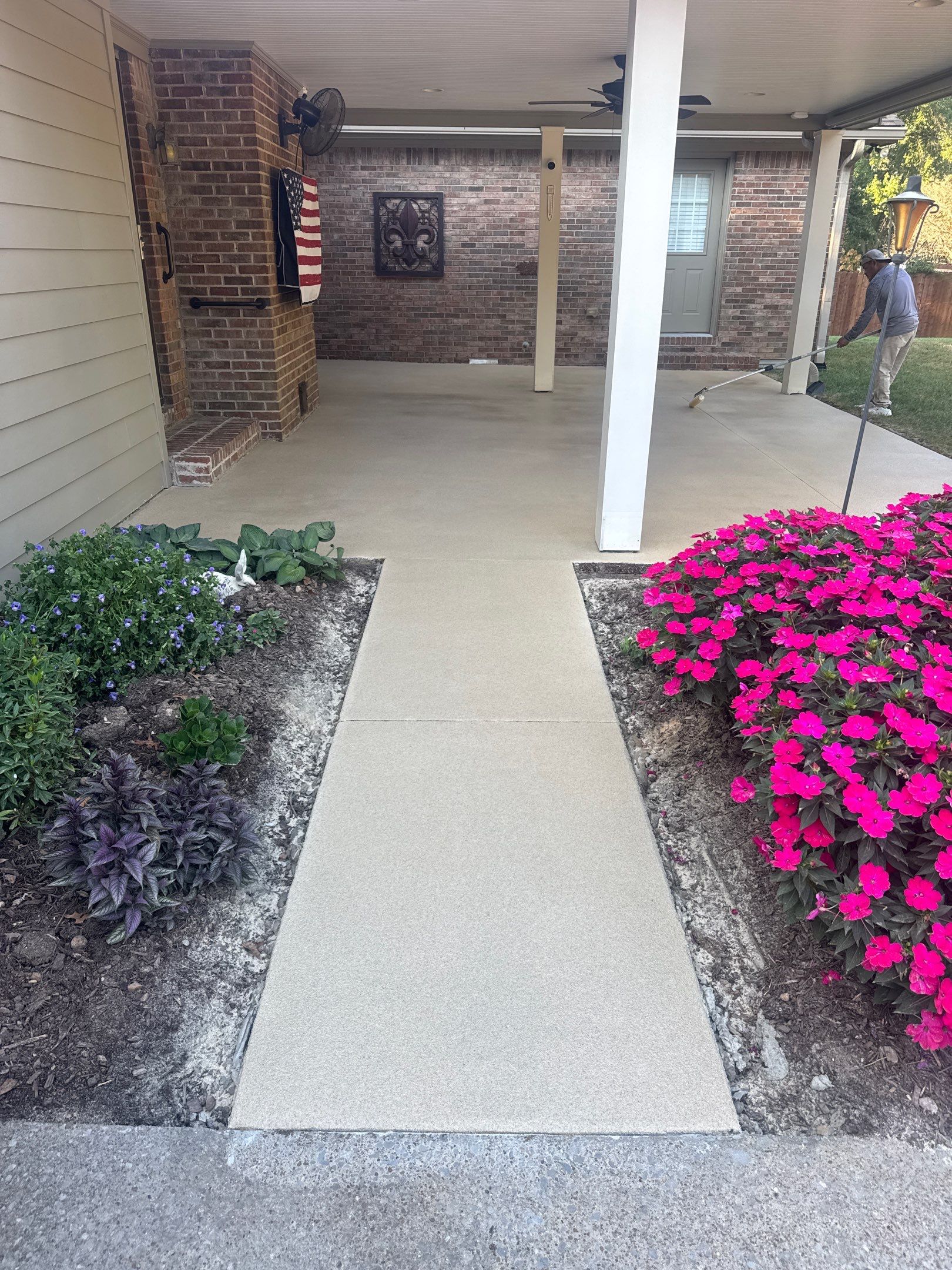 Project in Franklin by Mecham Decorative Concrete