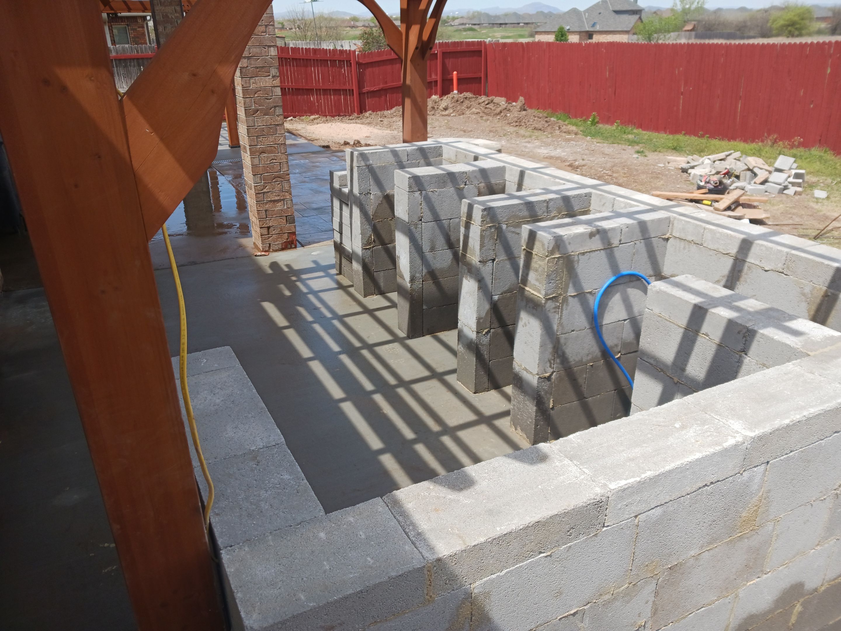 Outdoor kitchen by Clays Services Inc