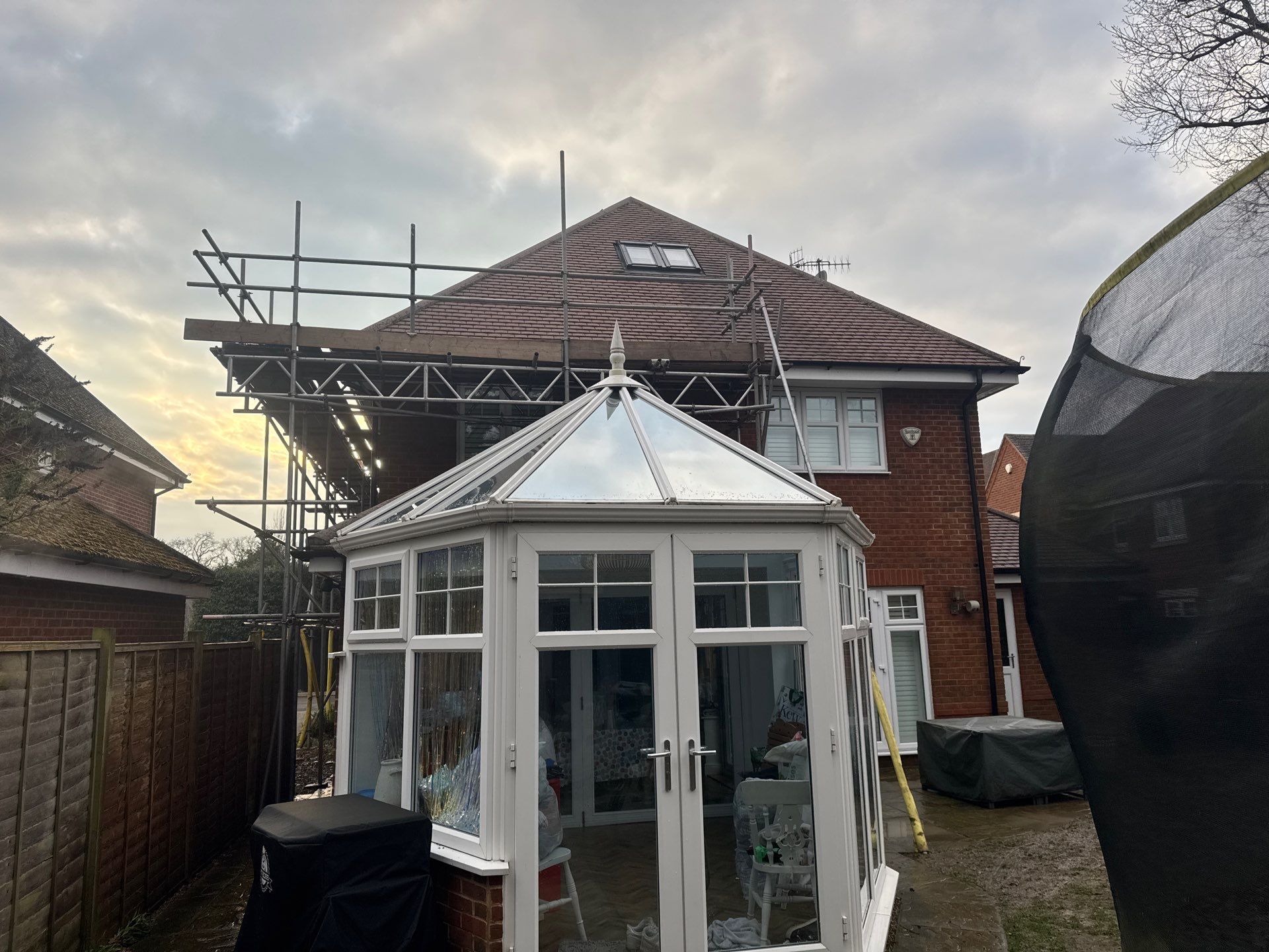 Roof Clean Before Solar Panels using Honda 15lpm Low Pressure Washing Machine by Ges Exterior Cleaning ltd