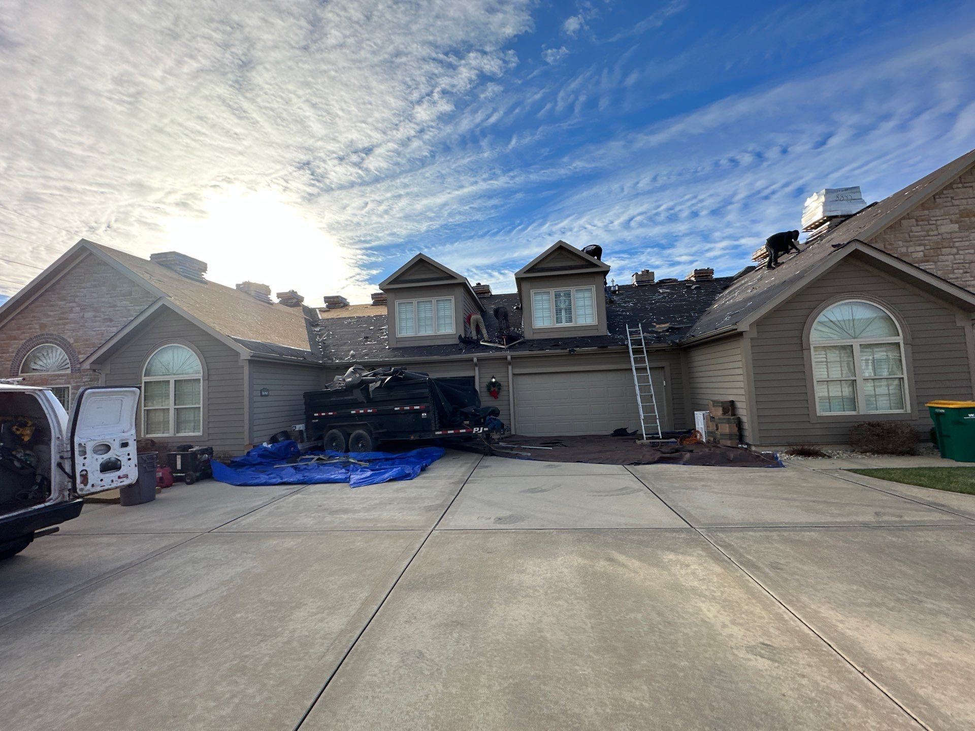 Installation of New Roof by H&F Exteriors