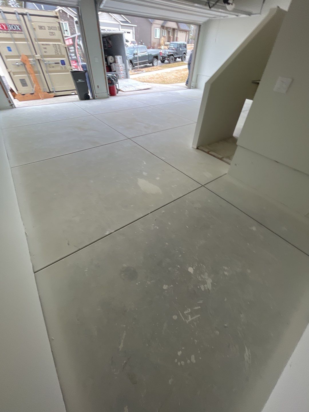 Garage Transformation using Pebble Beach by Croc Coatings, LLC