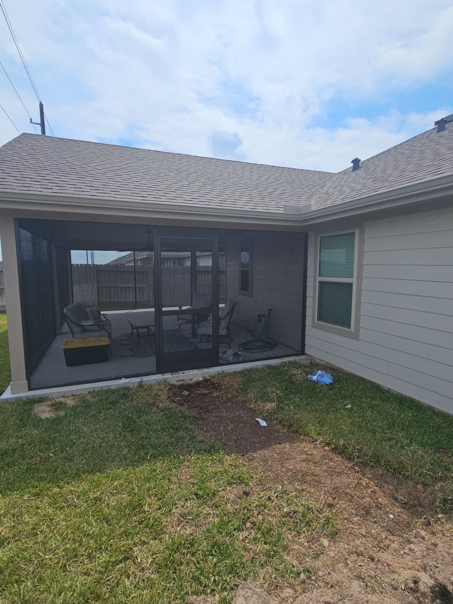 Patio Build in Katy by Roofing Technologies Unlimited