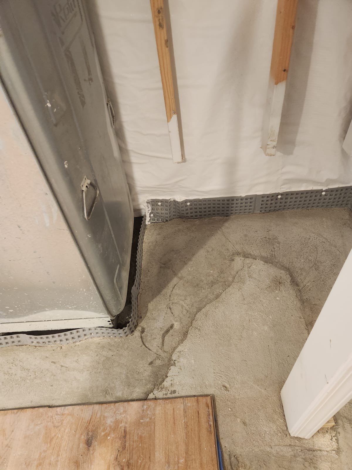 Interior French Drain & Wall Vapor Barrier Boonton NJ by Pure Service Pro, LLC 