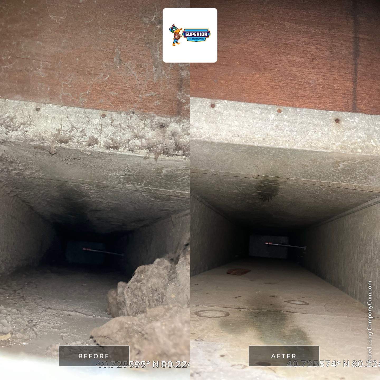 Air Duct Cleaning With a Vacuum Truck in Rochester, PA by Superior Air Duct Cleaning