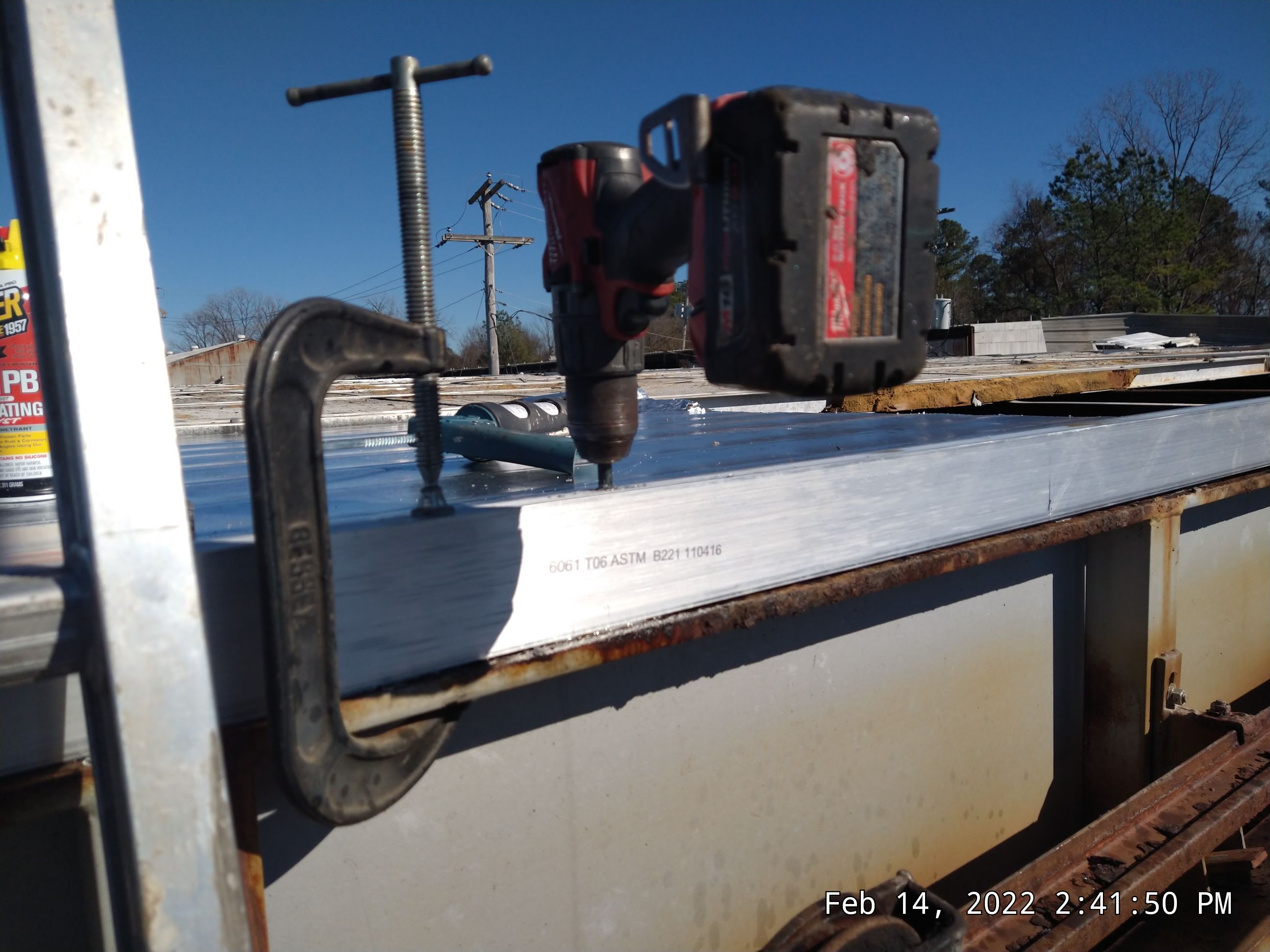Commercial Roofing Installation using Aluminum Roofing panels by Hostetler Roofing