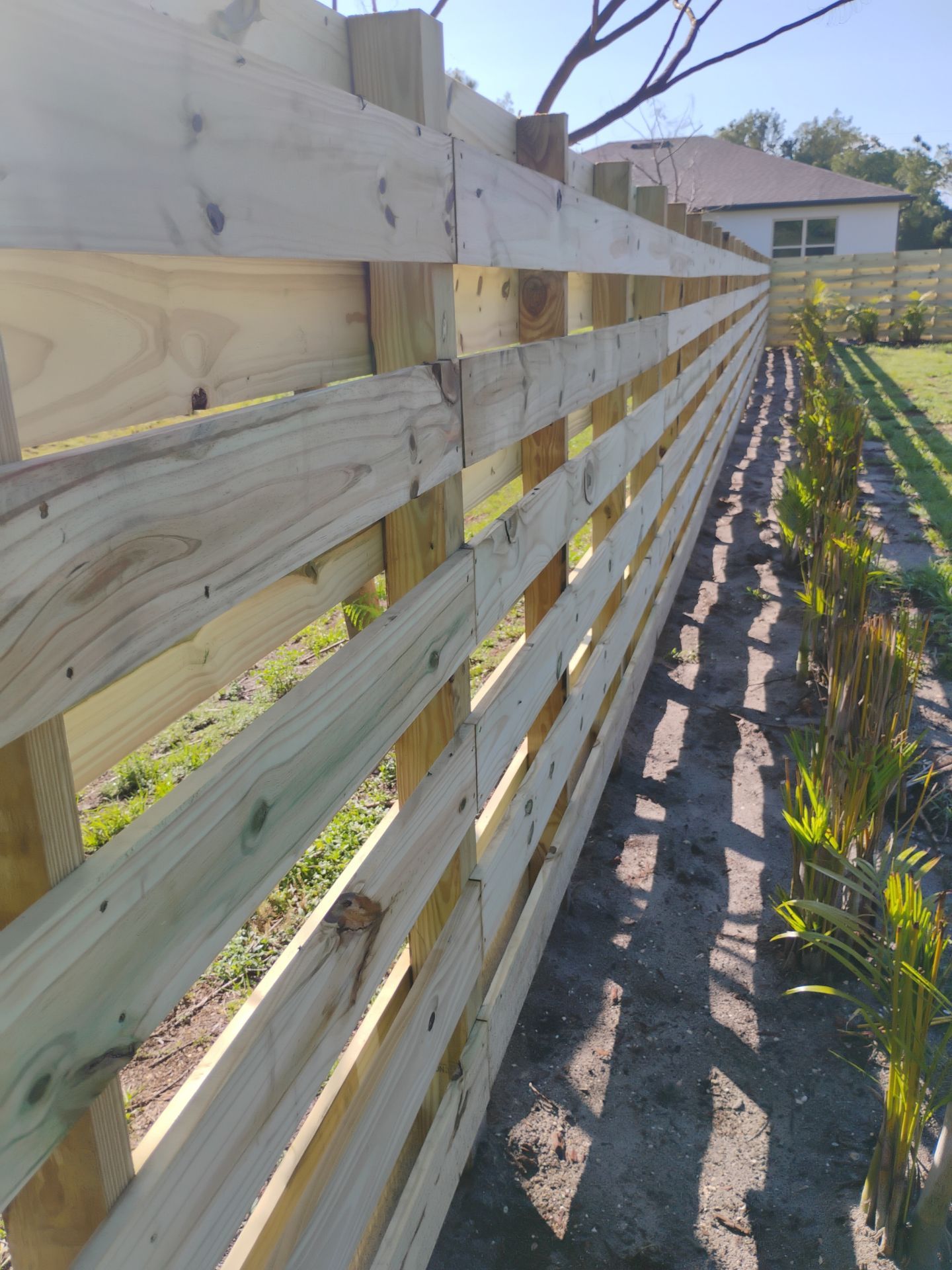 Horizontal Shadowbox Wood in North Port by True Fence LLC