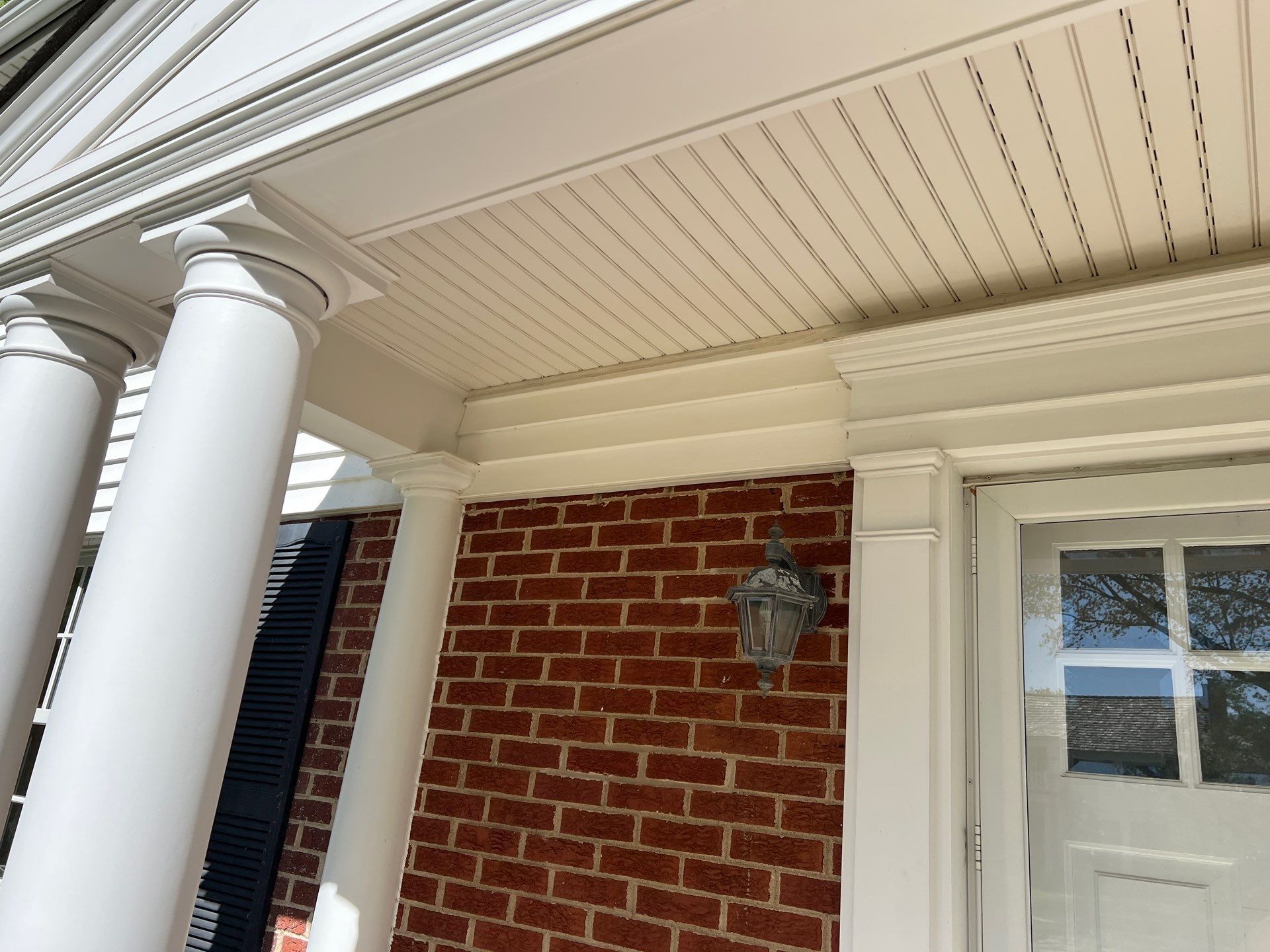 Housewashing  using Algaecide, soft wash soap by Northern Power Washing LLC.