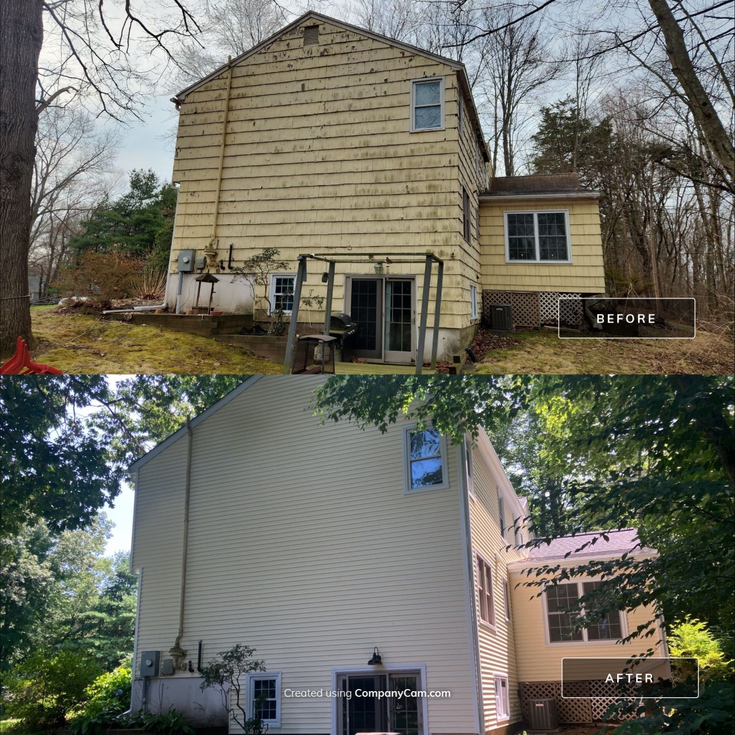 Siding Revival with Cert Monogram D/4 x 12'6" clapboard Heritage Cream by DiGiorgi Roofing and Siding Inc