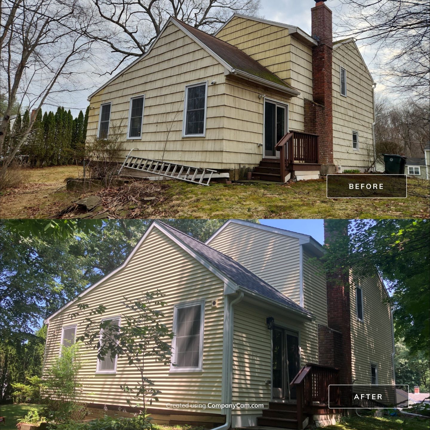 Siding Revival with Cert Monogram D/4 x 12'6" clapboard Heritage Cream by DiGiorgi Roofing and Siding Inc