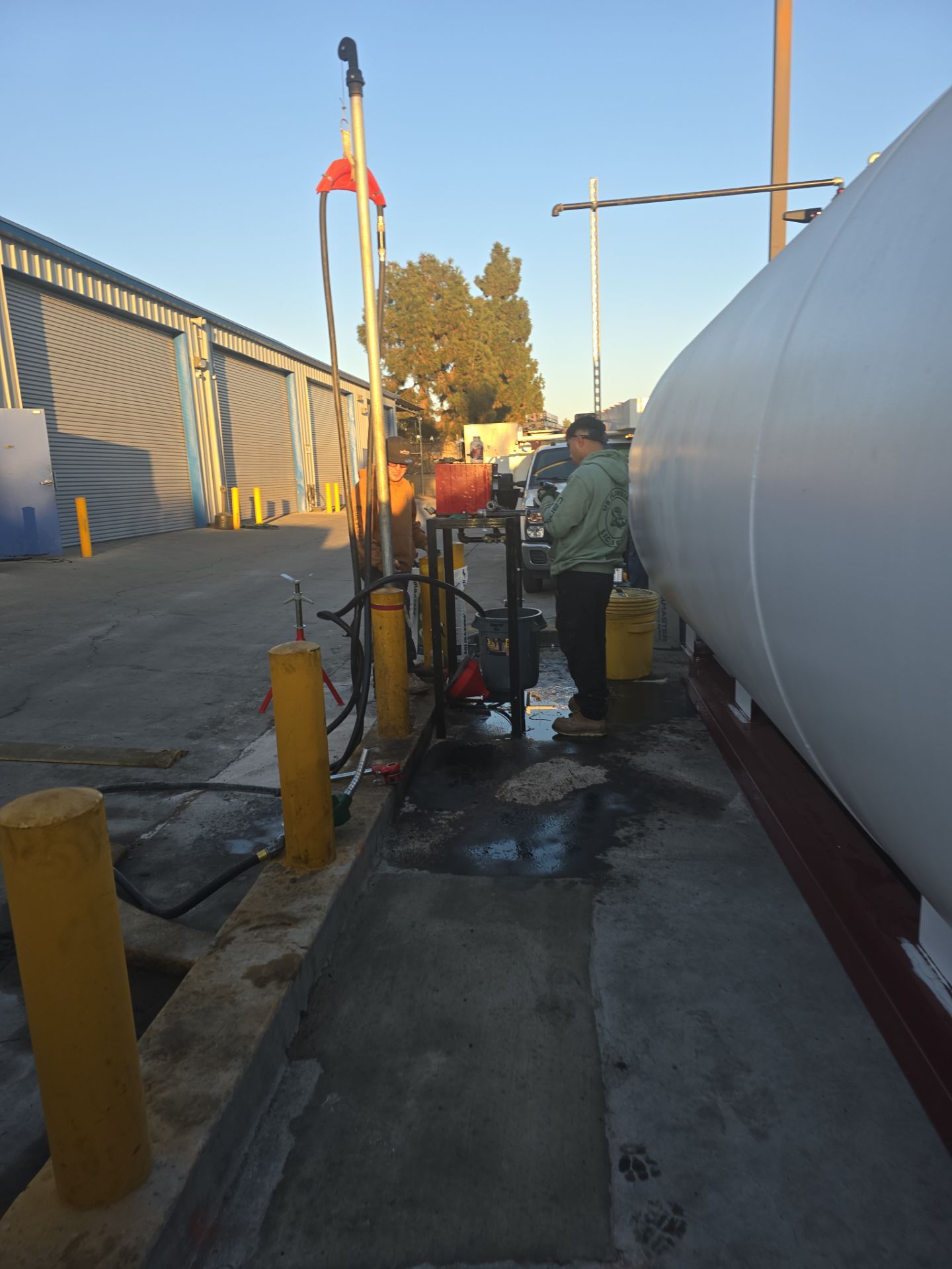 Outdoor Water Tank Installation & Piping Setup by Us Plumbing
