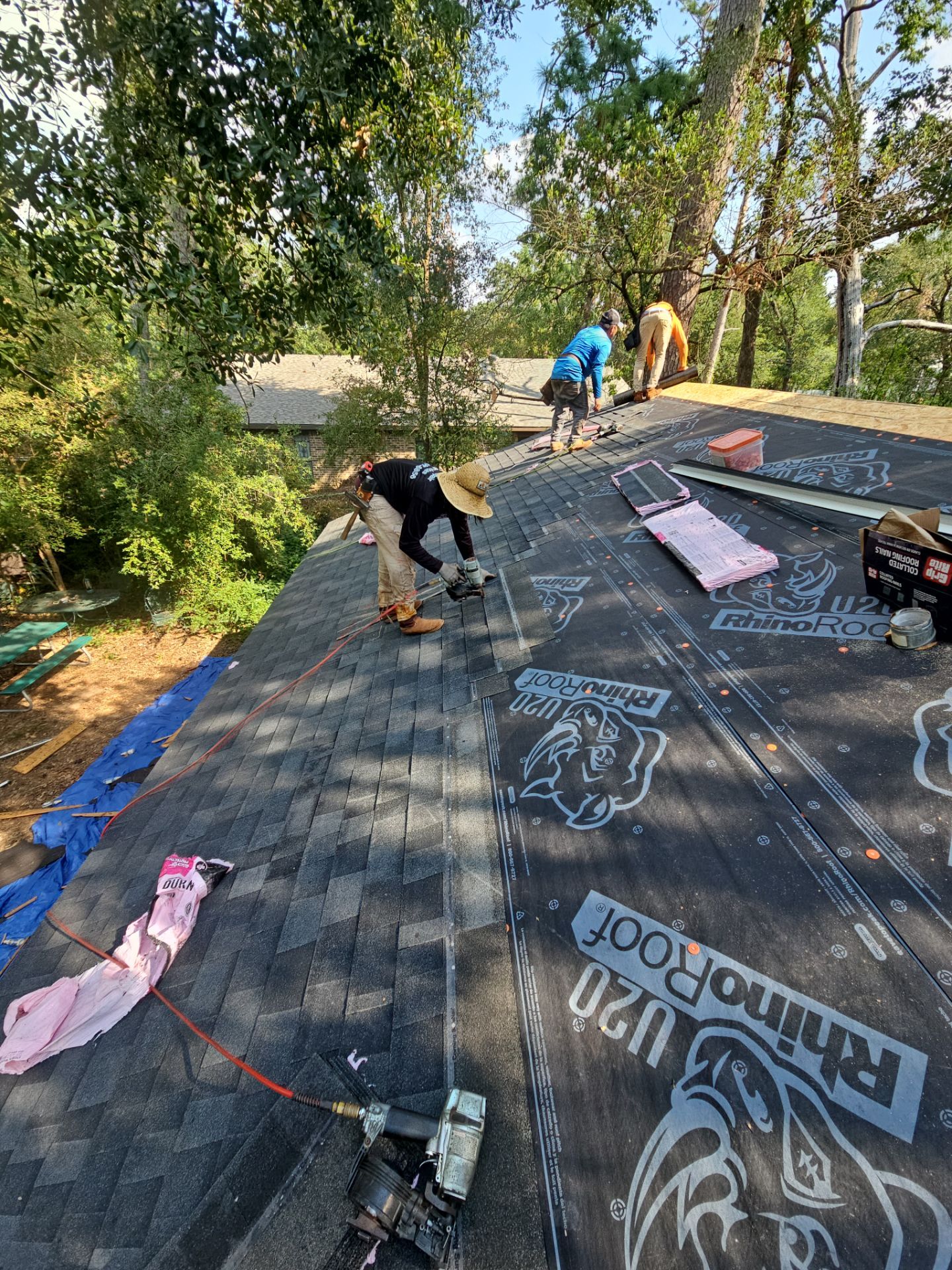 Residential Roofing Installation using Owen's Corning Duration (Lifetime) Shingles by Roof Repair Company