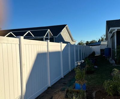 Vinyl Fence Installation using Vinyl Privacy Fence 
