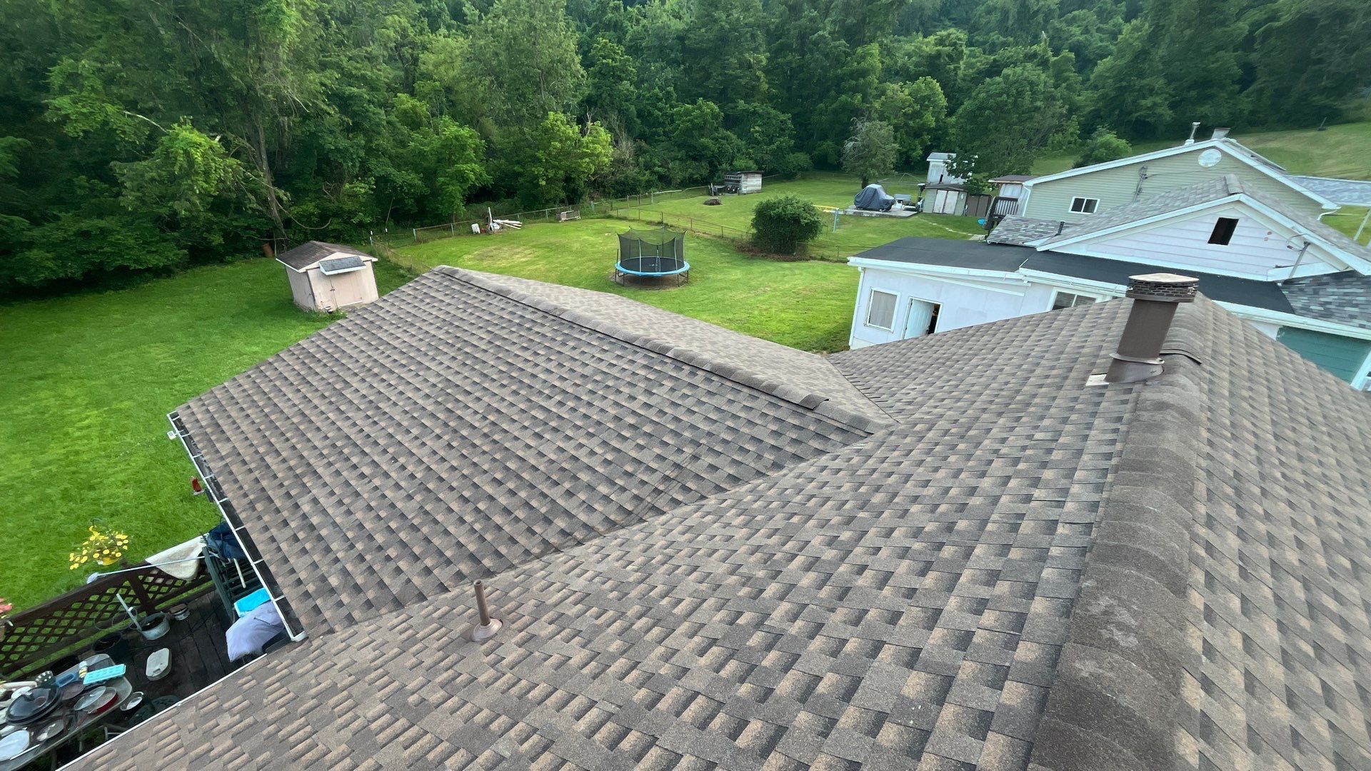 Residential Roofing Installation using GAF Timberline HDZ Barkwood by Rainstoppers Roofing