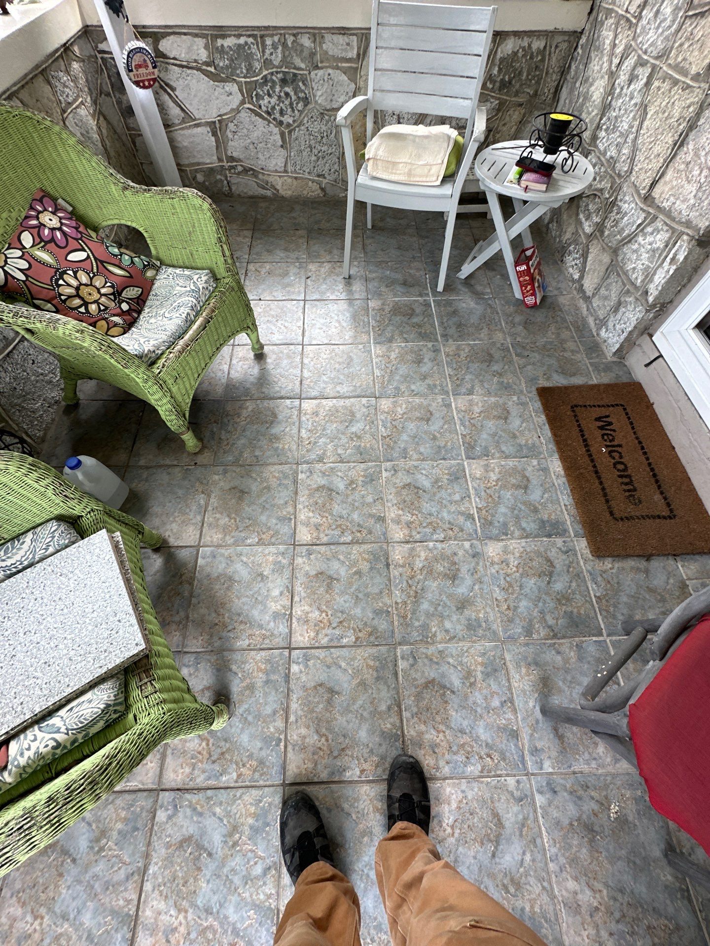 Front Porch using Gravel by Elite Floor Solutions