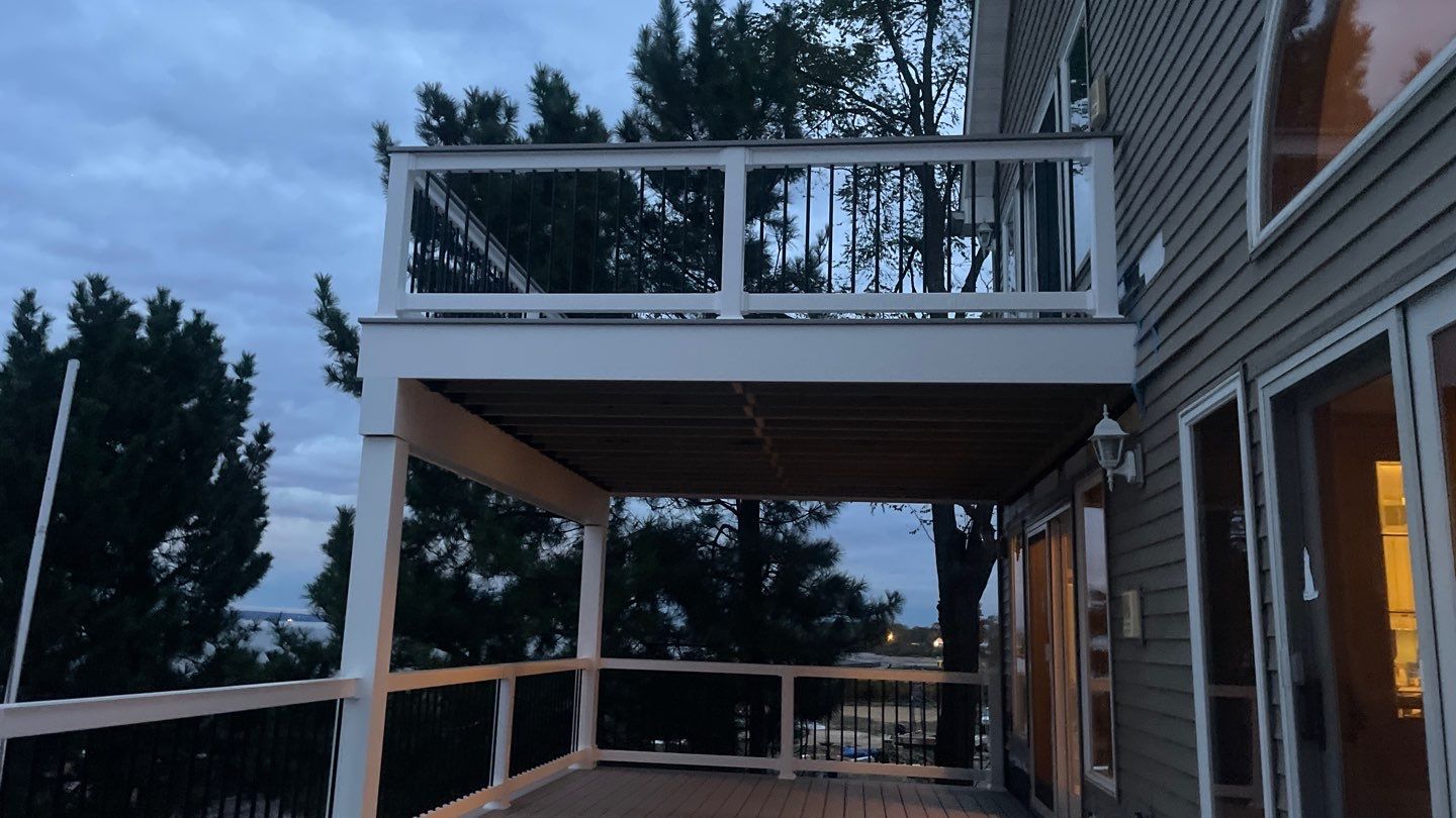 Waterfront deck In Keyport  by deck guardian