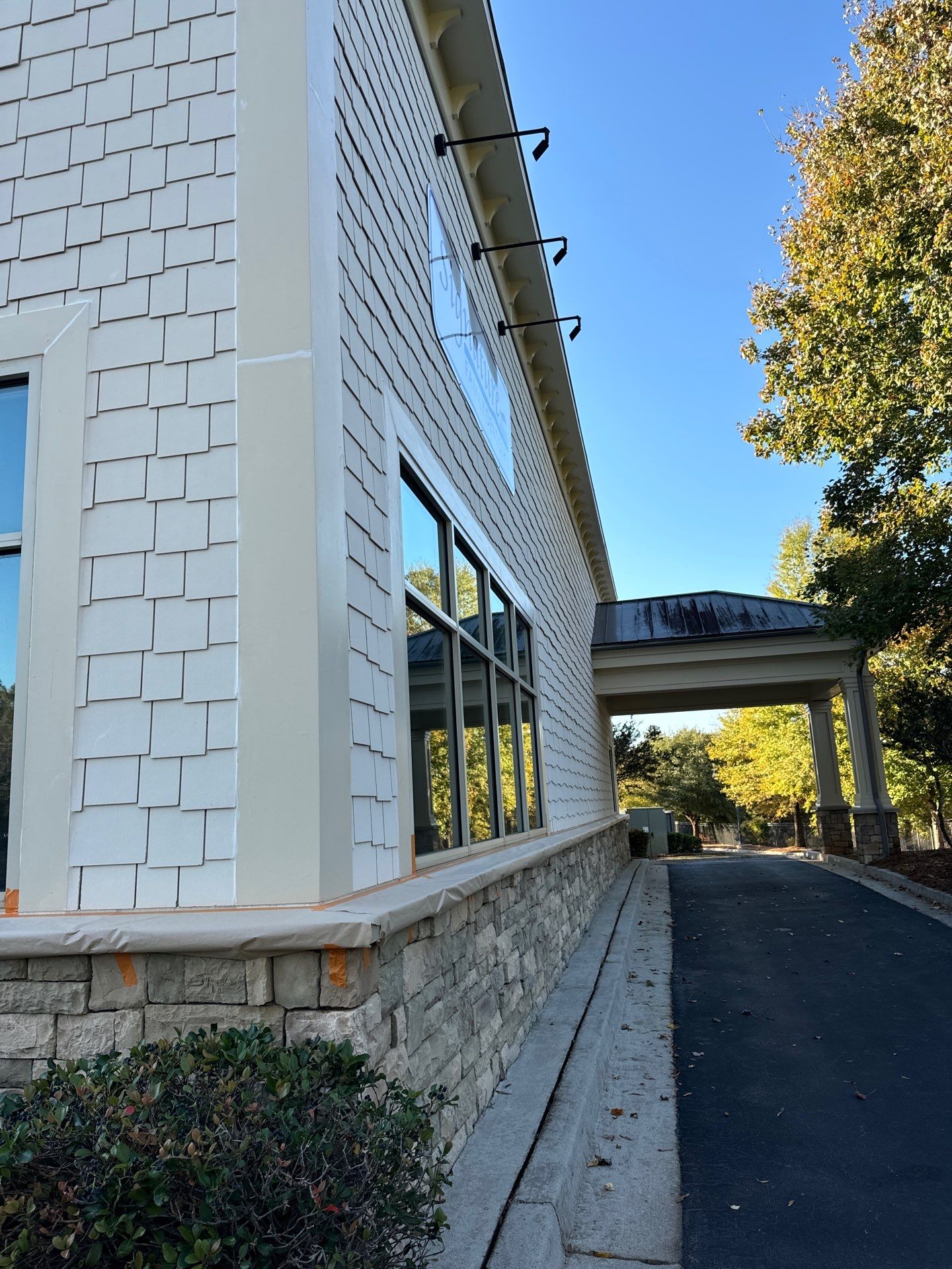 Commercial Exterior & Stairwell Painting – Corner Market by PGP Surface Solutions, LLC