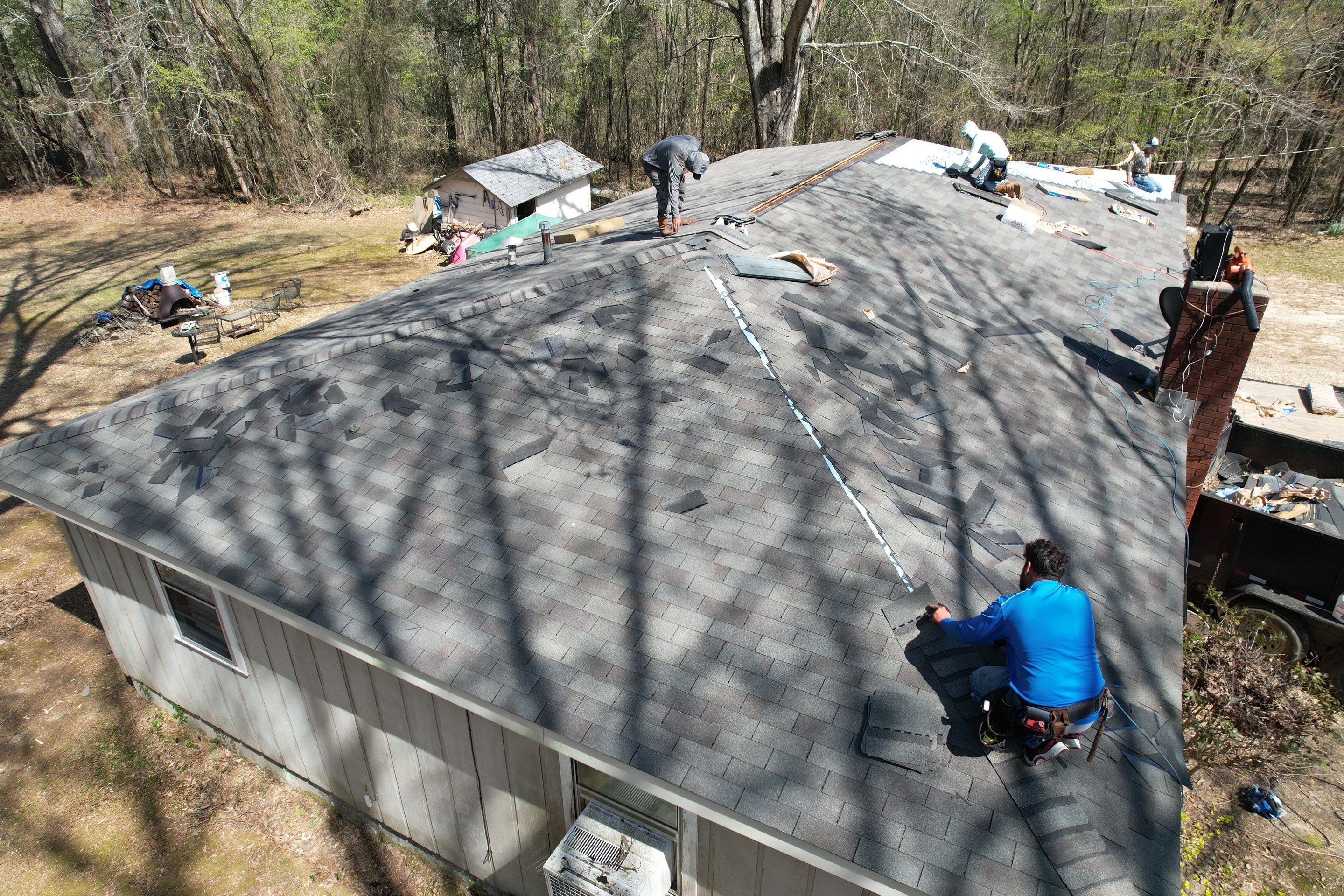Residential Shingle Reroof using Certainteed Landmark 3-Tab by Hostetler Roofing