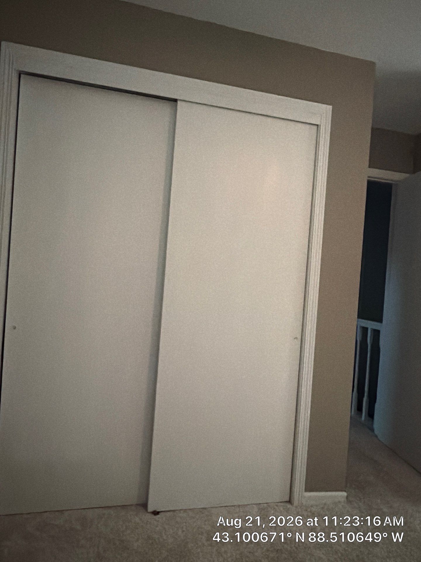 Interior Sliding Closet Door and Trim Installation in Oconomowoc by CompanyCam Sales Demo