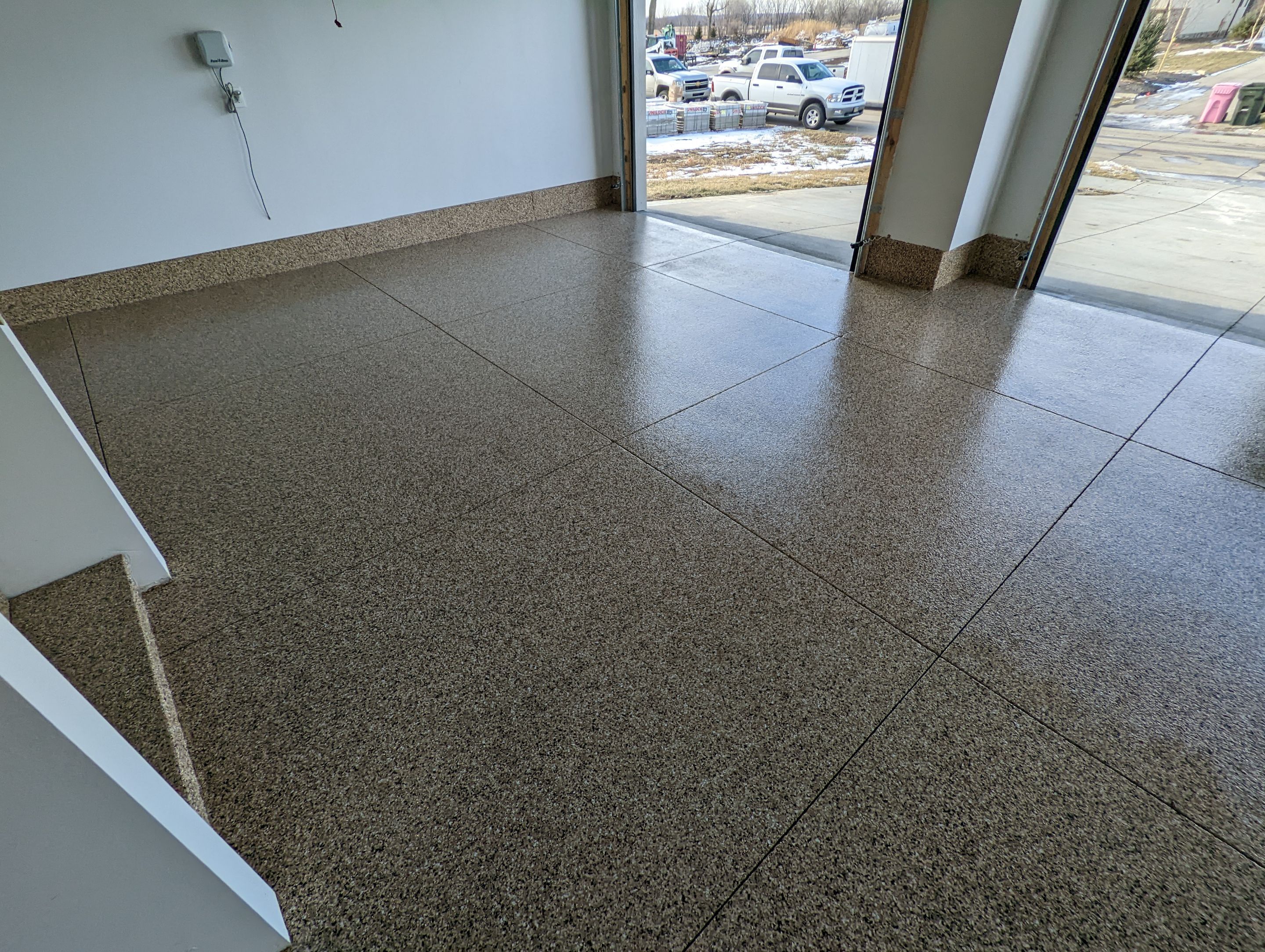 Garage using Sandstone by Select Painting, Coatings & Garage Cabinets