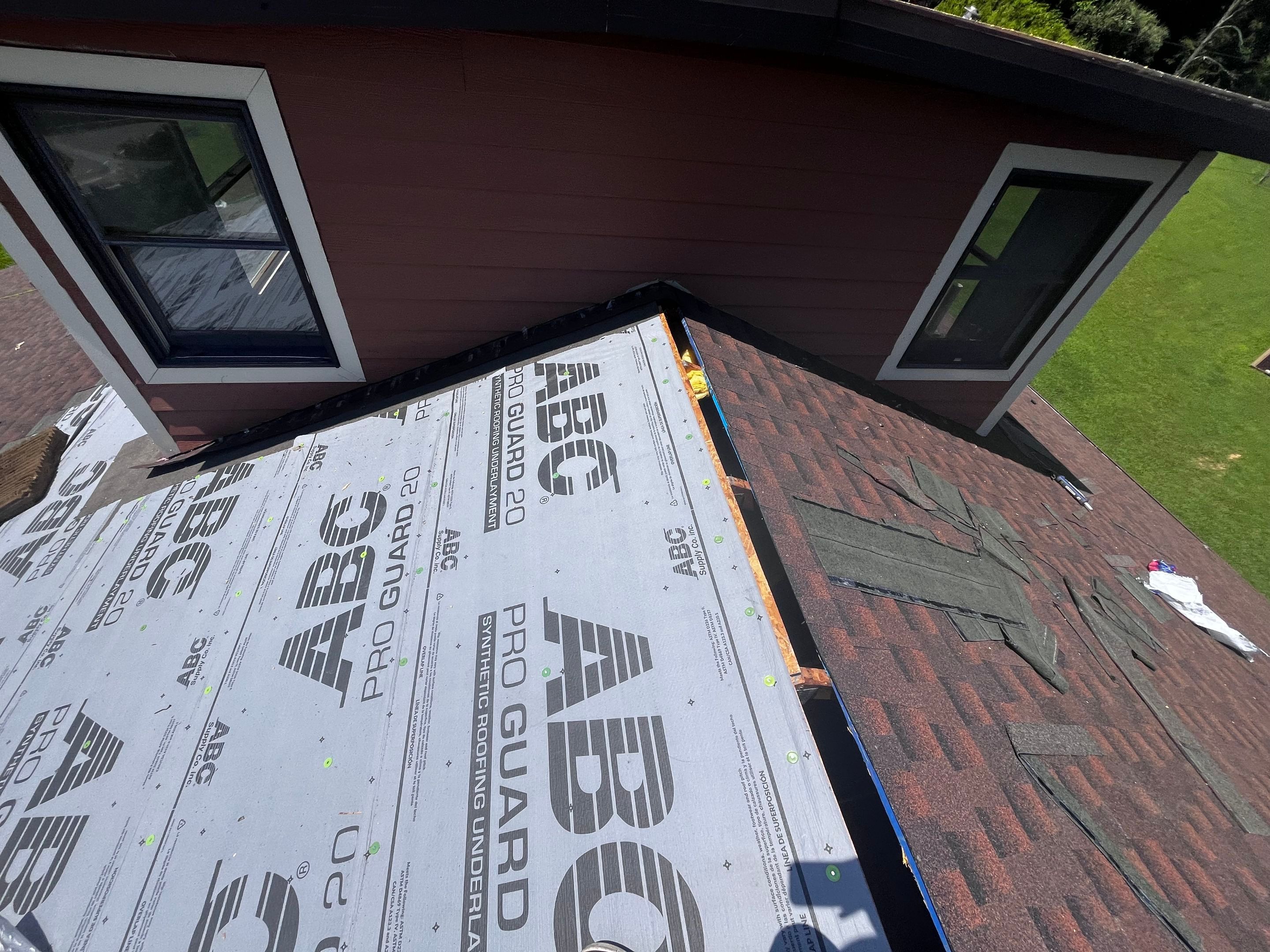 Residential Roofing Installation using GAF TImberline HDZ Hickory by Rainstoppers Roofing
