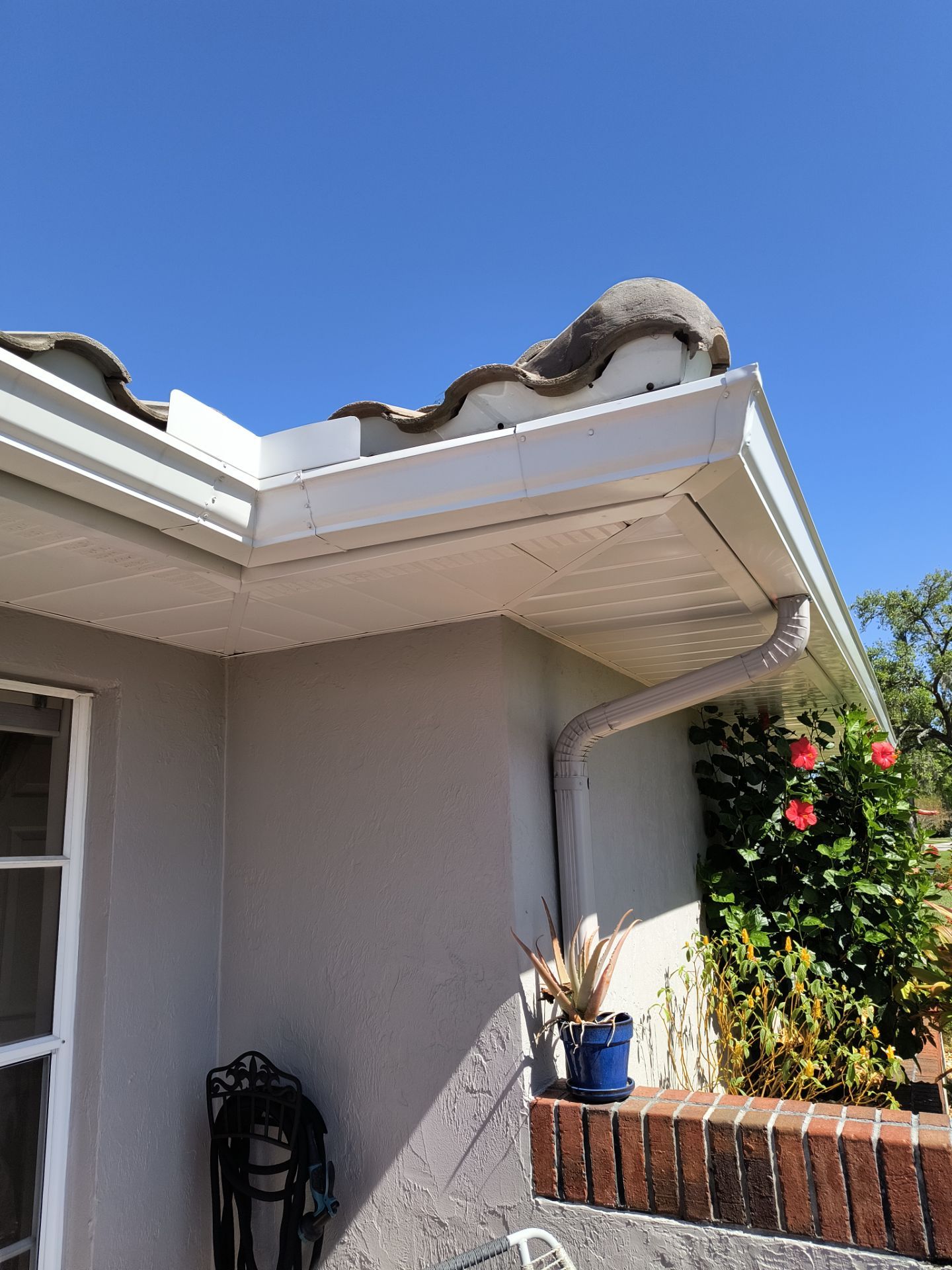 Fascia and Soffit Repair with New Gutters  by Gutter Professors