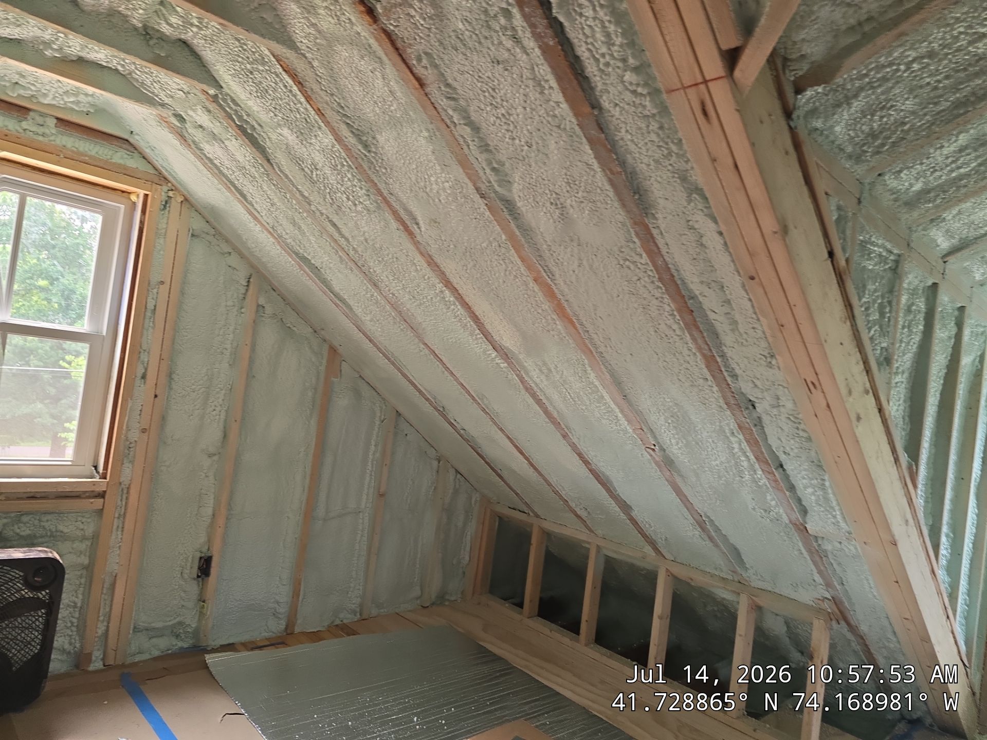New Paltz Attic Retrofit with Spray Foam Insulation by NYS Foam & Energy