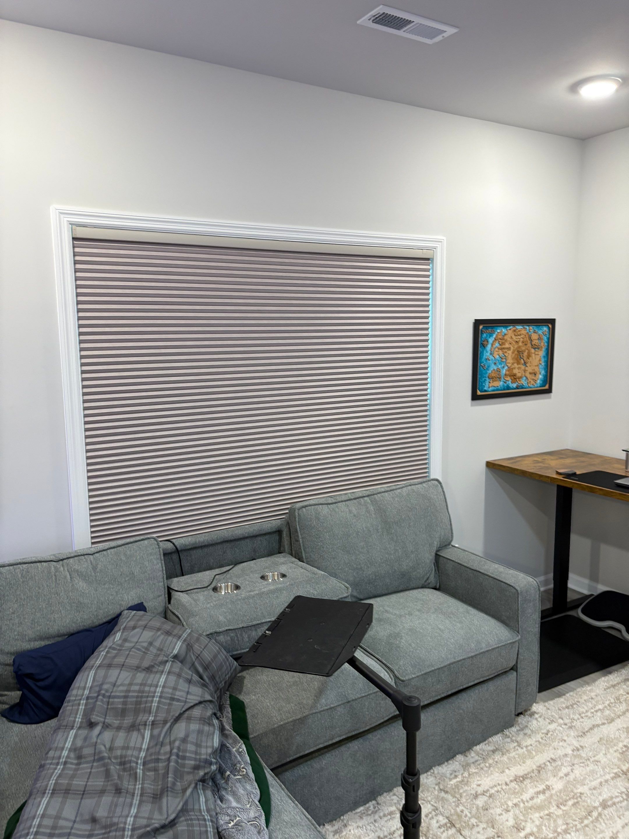 Custom Honeycomb Shades in Harvest by Blinds and Borders