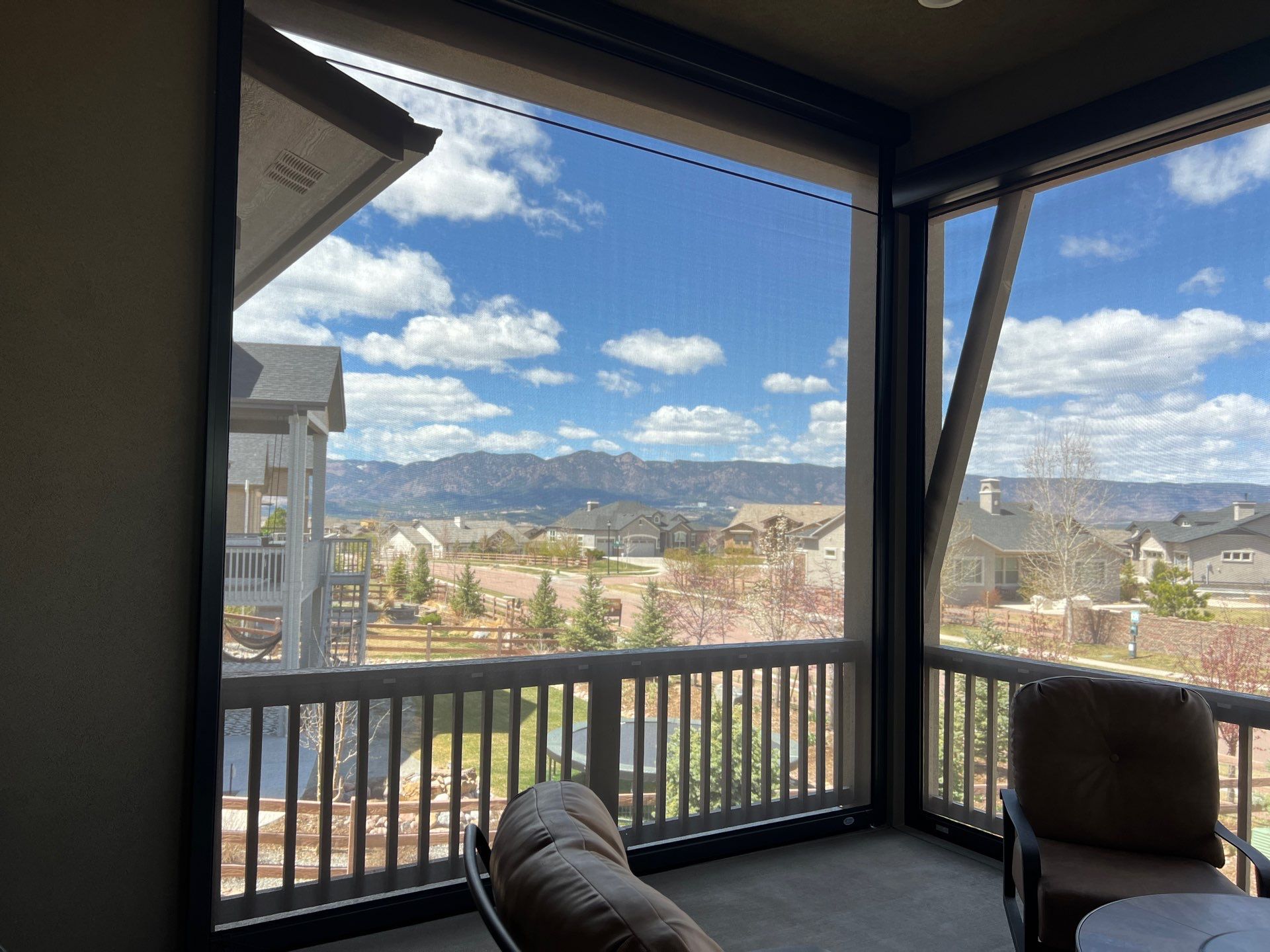 Motorized Screens using Progressive MagnaTrack Screens by Outdoor Solutions Colorado