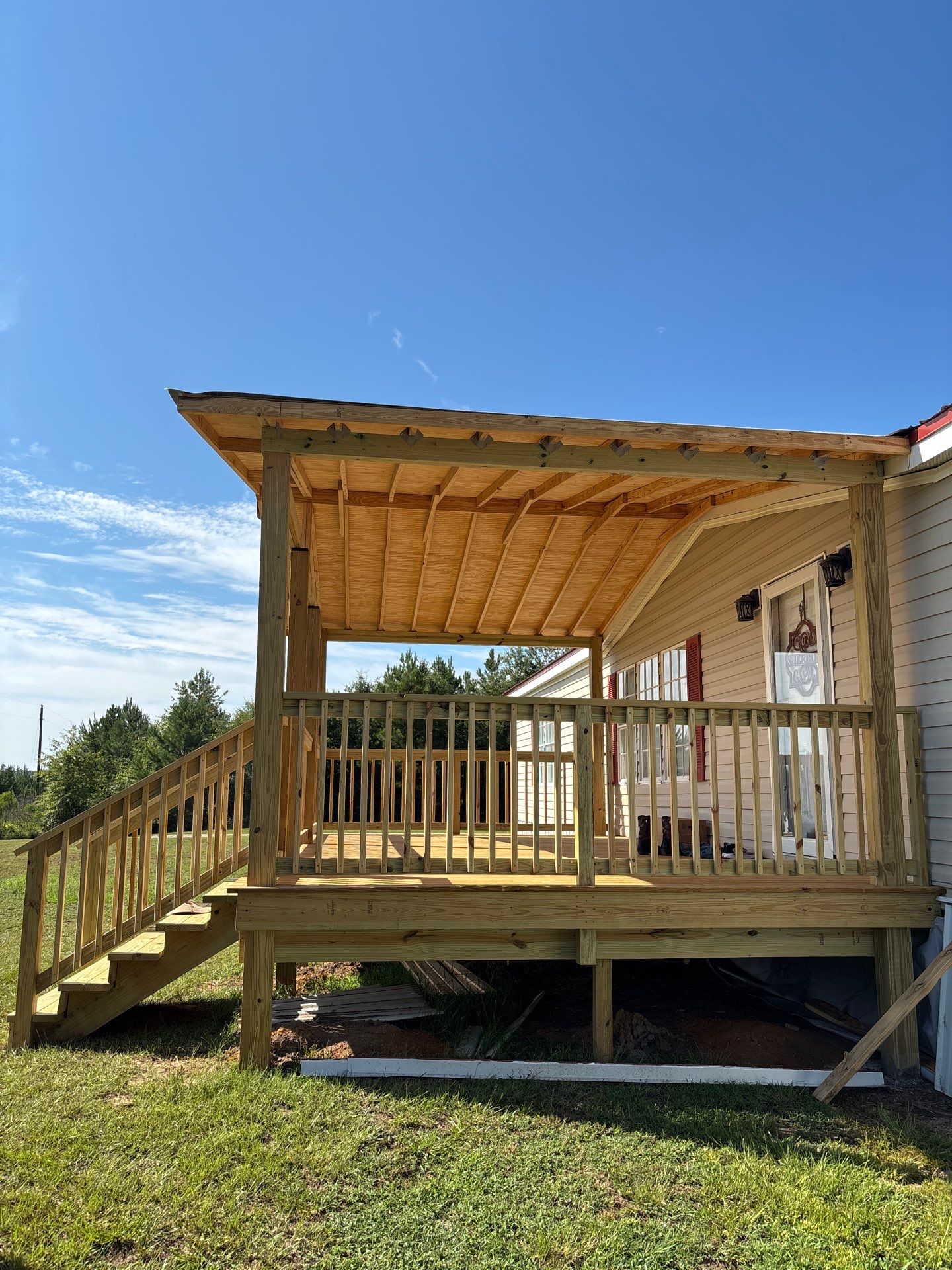 Porch Project in Midville, GA by JRZ Roofing LLC