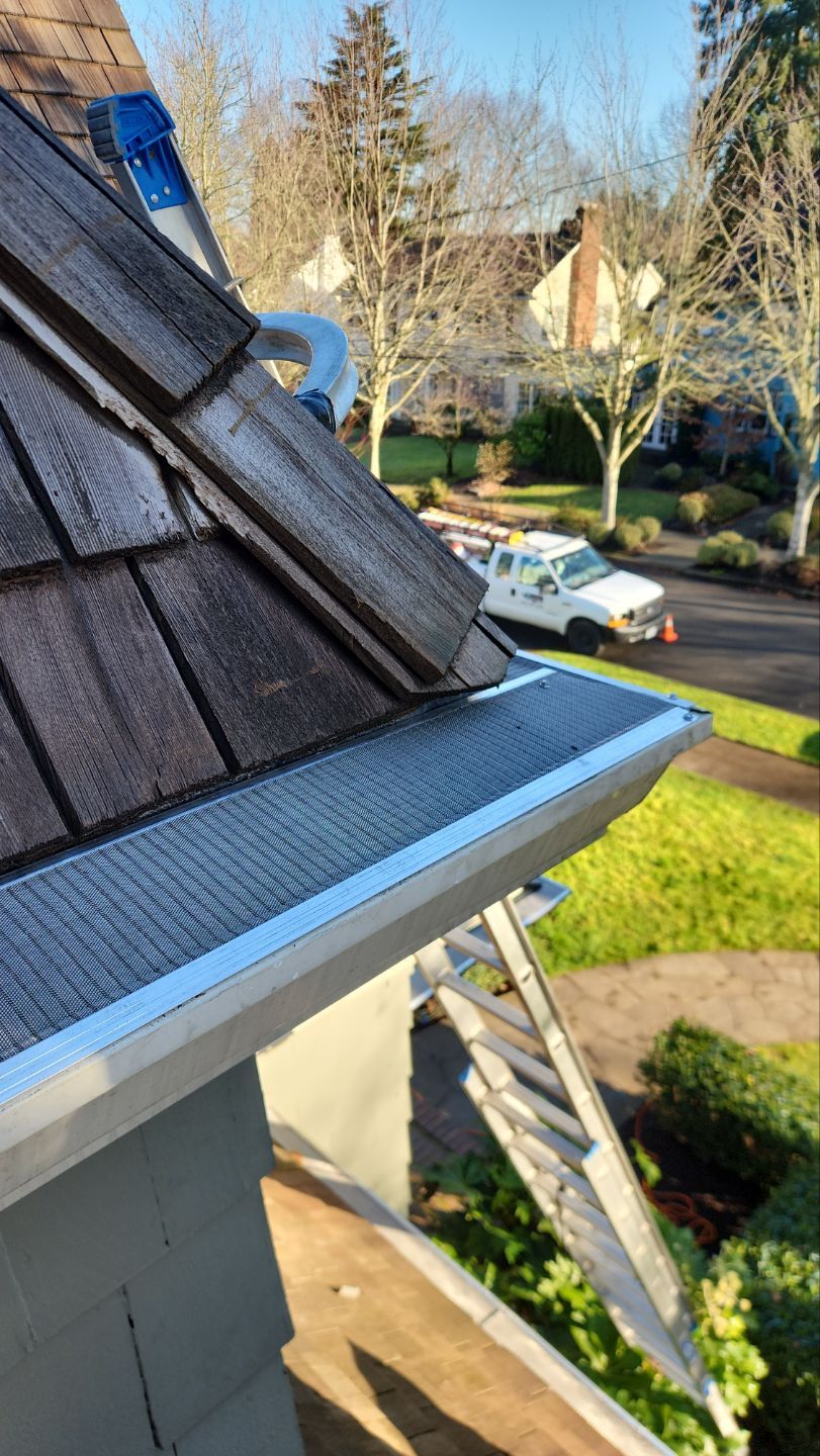 Gutter Guard Installation using Gutter Glove by Willamette Outdoor Wash LLC