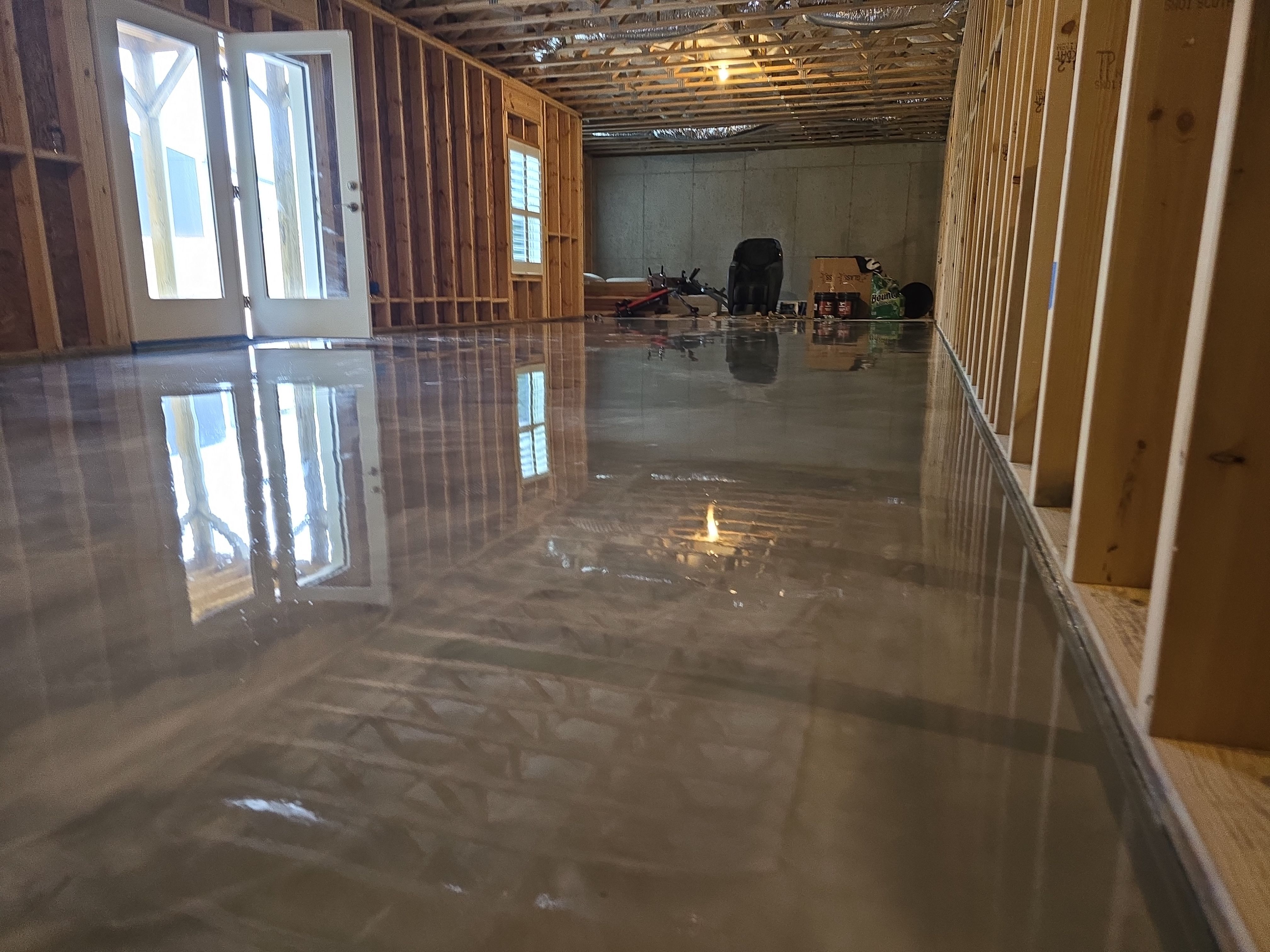 Epic Metallic + Garage and Basement Flake by Elite Floor Solutions