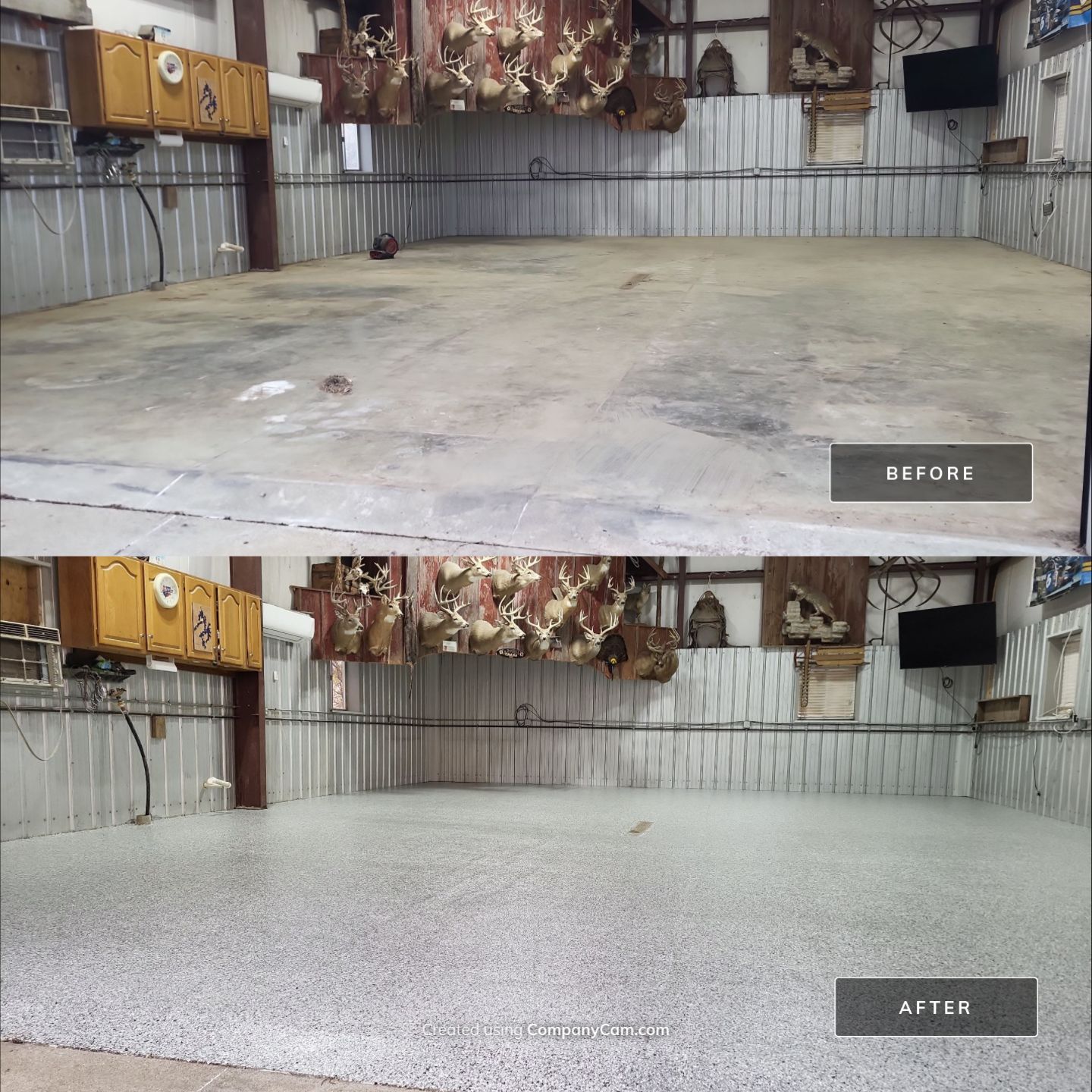Oh DEER a New Floor Coating!  by Revival Concrete Coatings