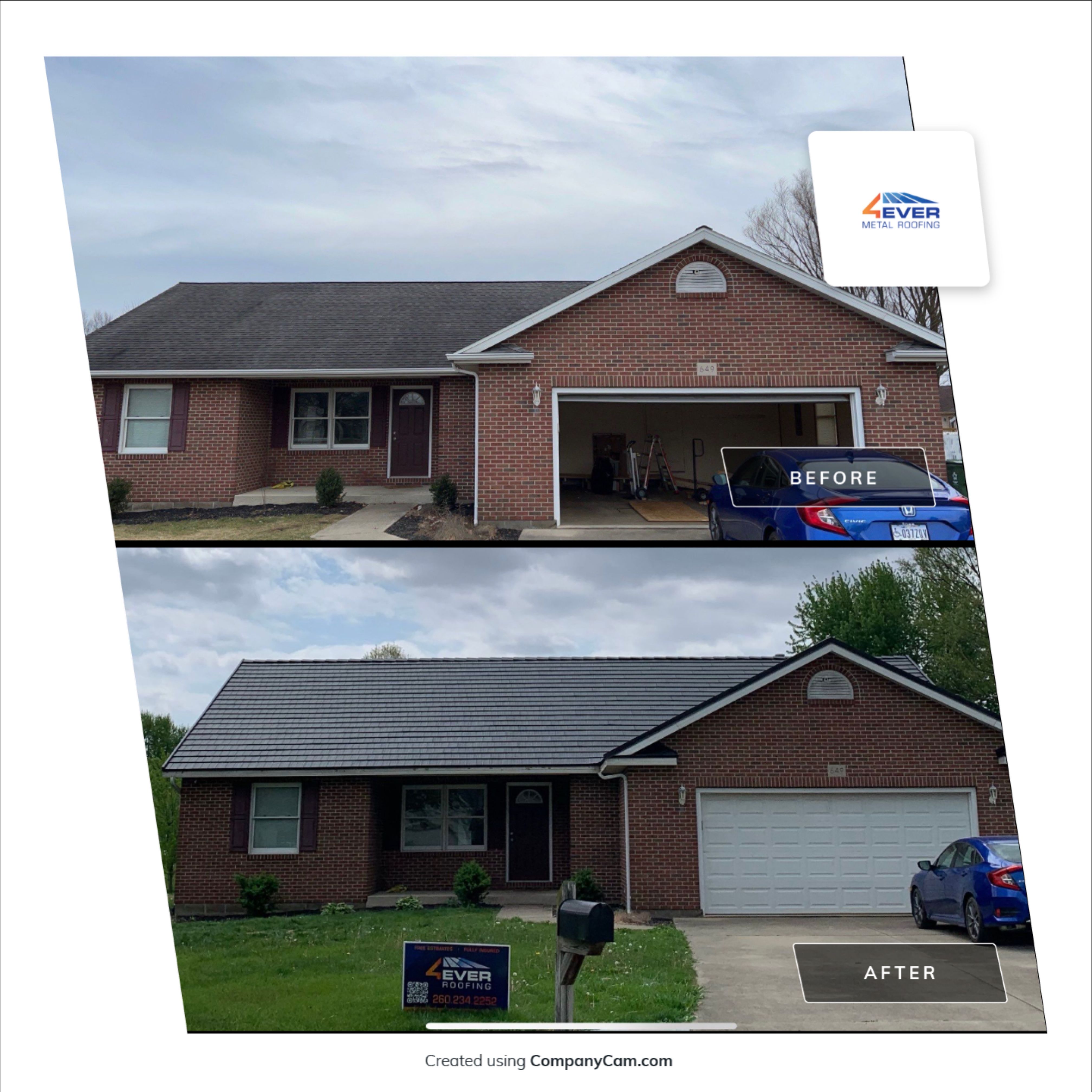 Metal Shingle Shake Roof Installation – Sidney, Ohio by 4Ever Metal Roofing