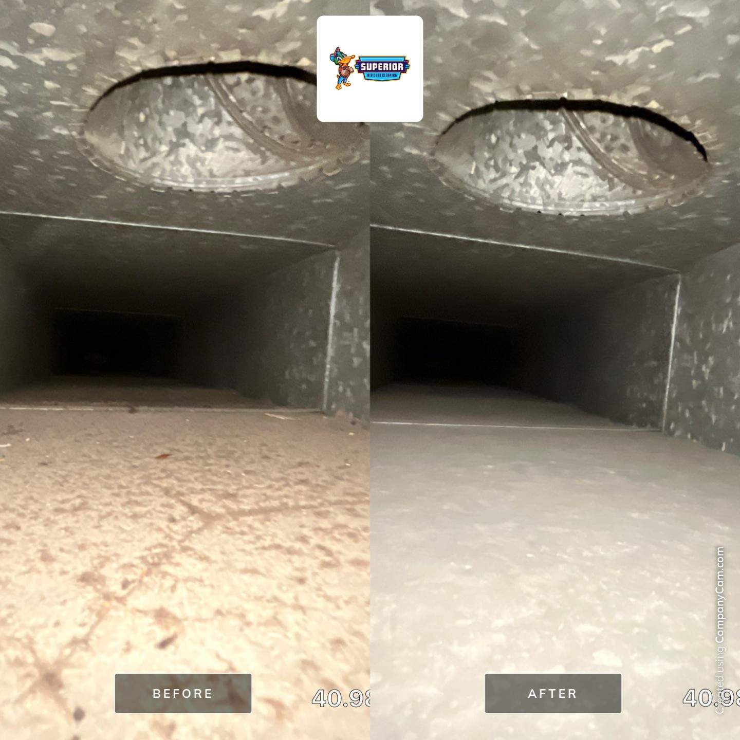 Air Duct Cleaning With a Vacuum Truck in New Castle, PA. by Superior Air Duct Cleaning