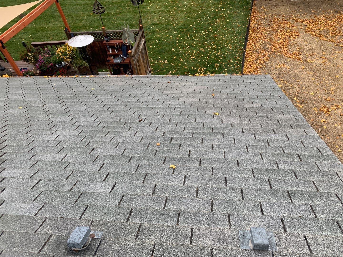 Star Idaho Single level roofing replacement using Duration Brownwood by ID Roofing LLC