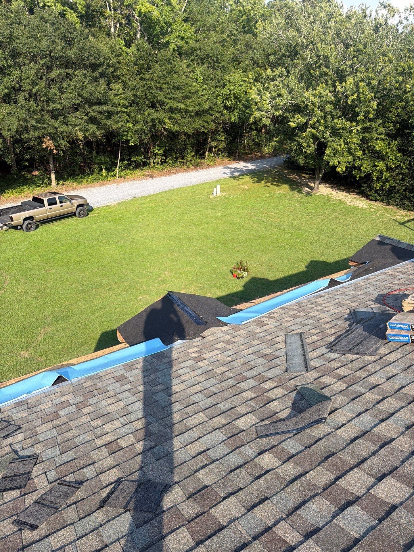 Architectural Shingle Roof Replacement on Gambrel Home in Preston by First Chesapeake Roofing