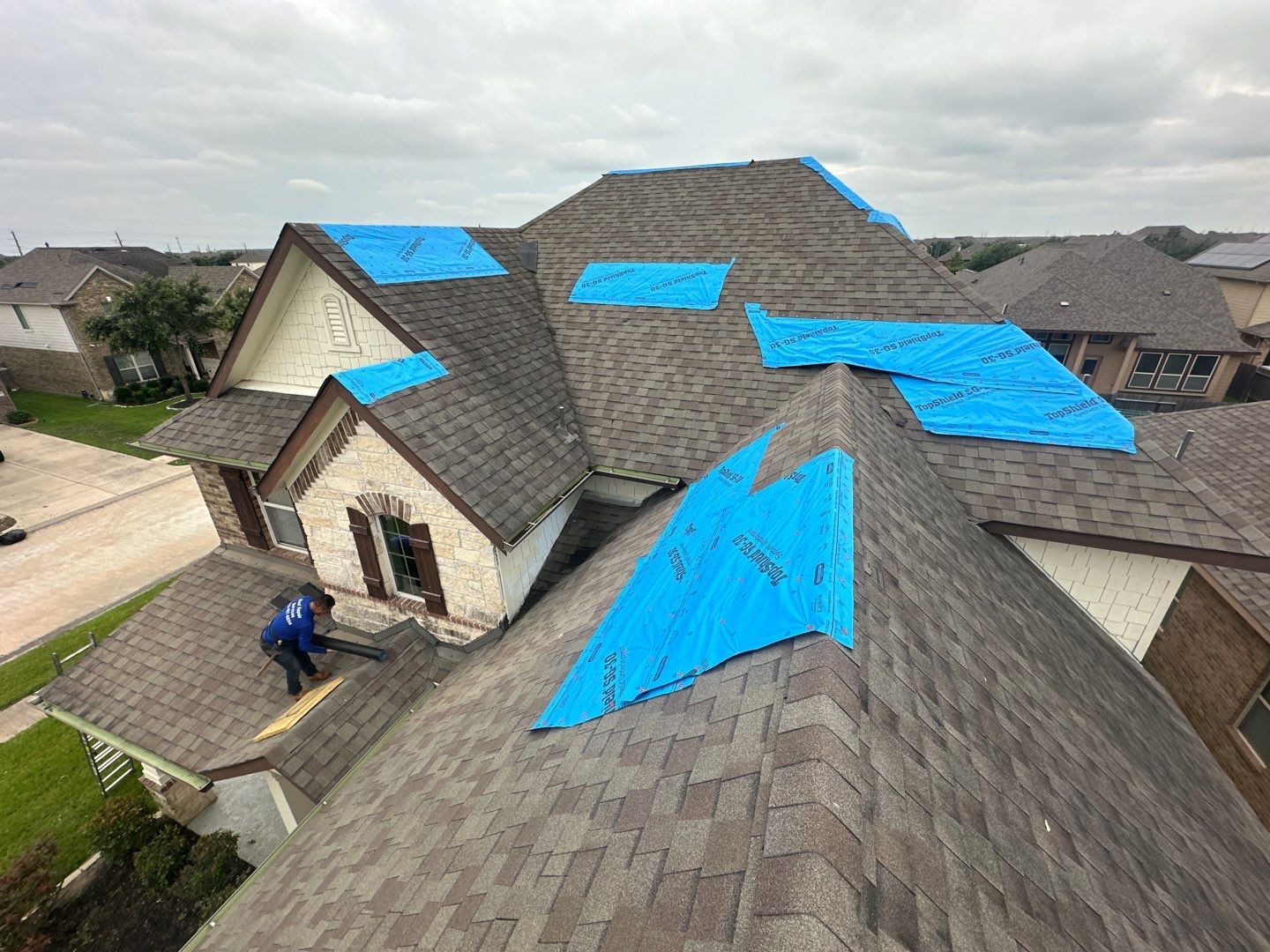 Residential Roofing Repair using Owen's Corning Duration (Lifetime) Shingles by Roof Repair Company