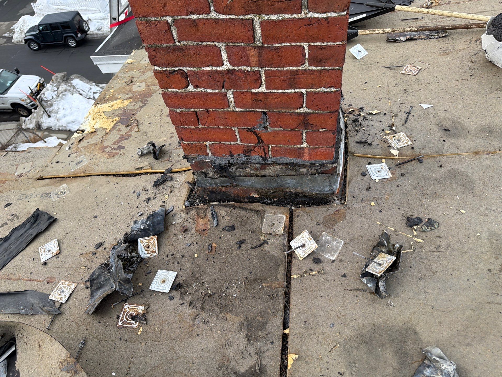 Gravel Roof Tear-Off & EPDM Rubber Roof Conversion in Haverhill, MA by JOHNNYS PRO
