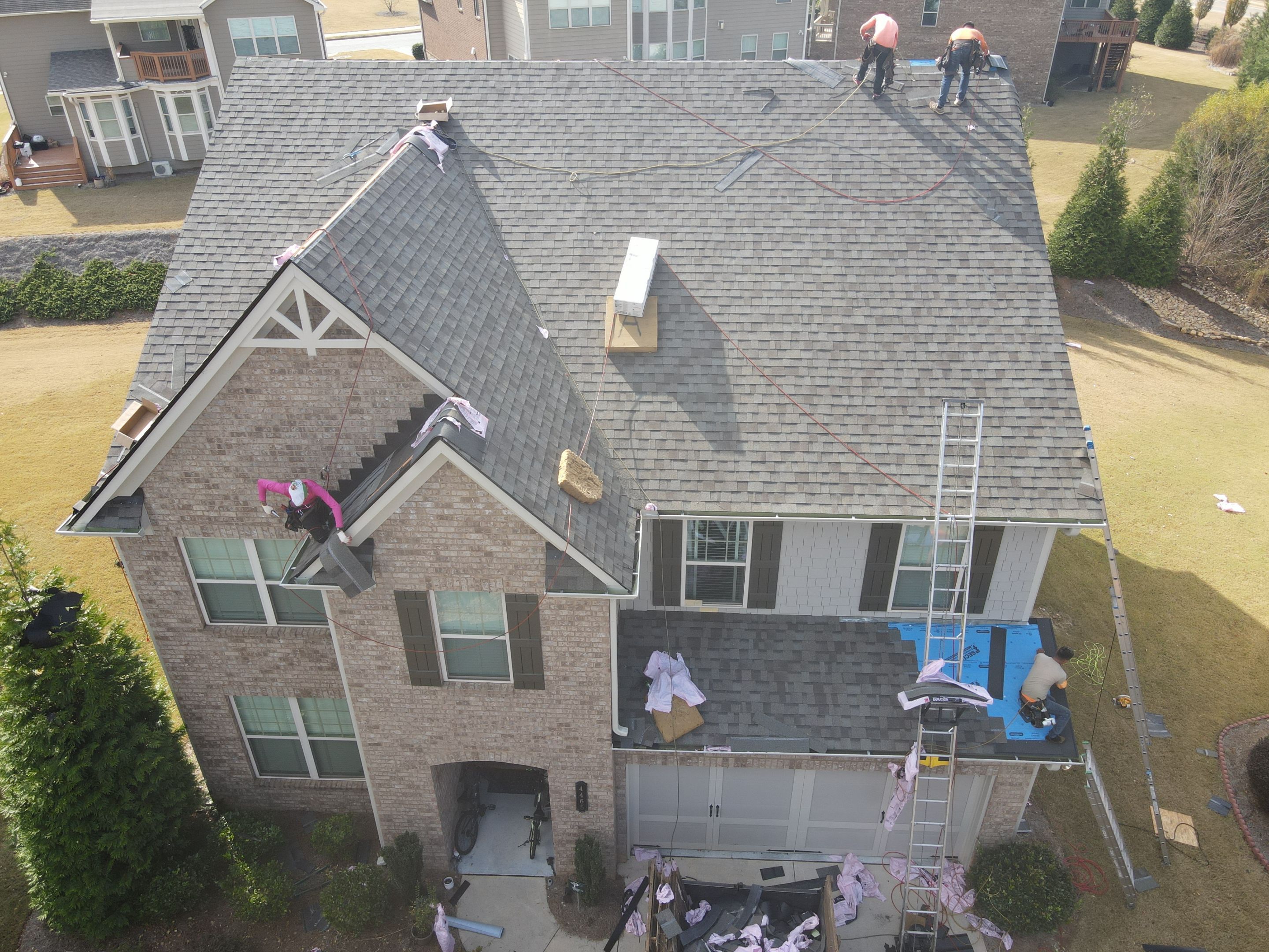 Residential Roofing Installation using Owens Corning by Inspector Roofing and Restoration